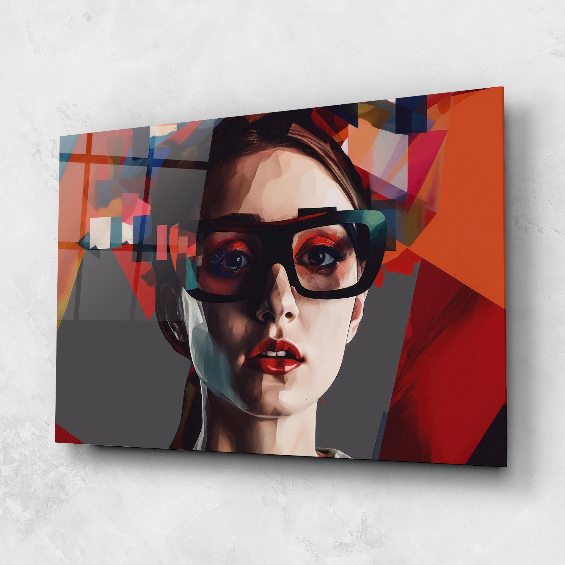 Glasbild Big Black Glasses mockup 1