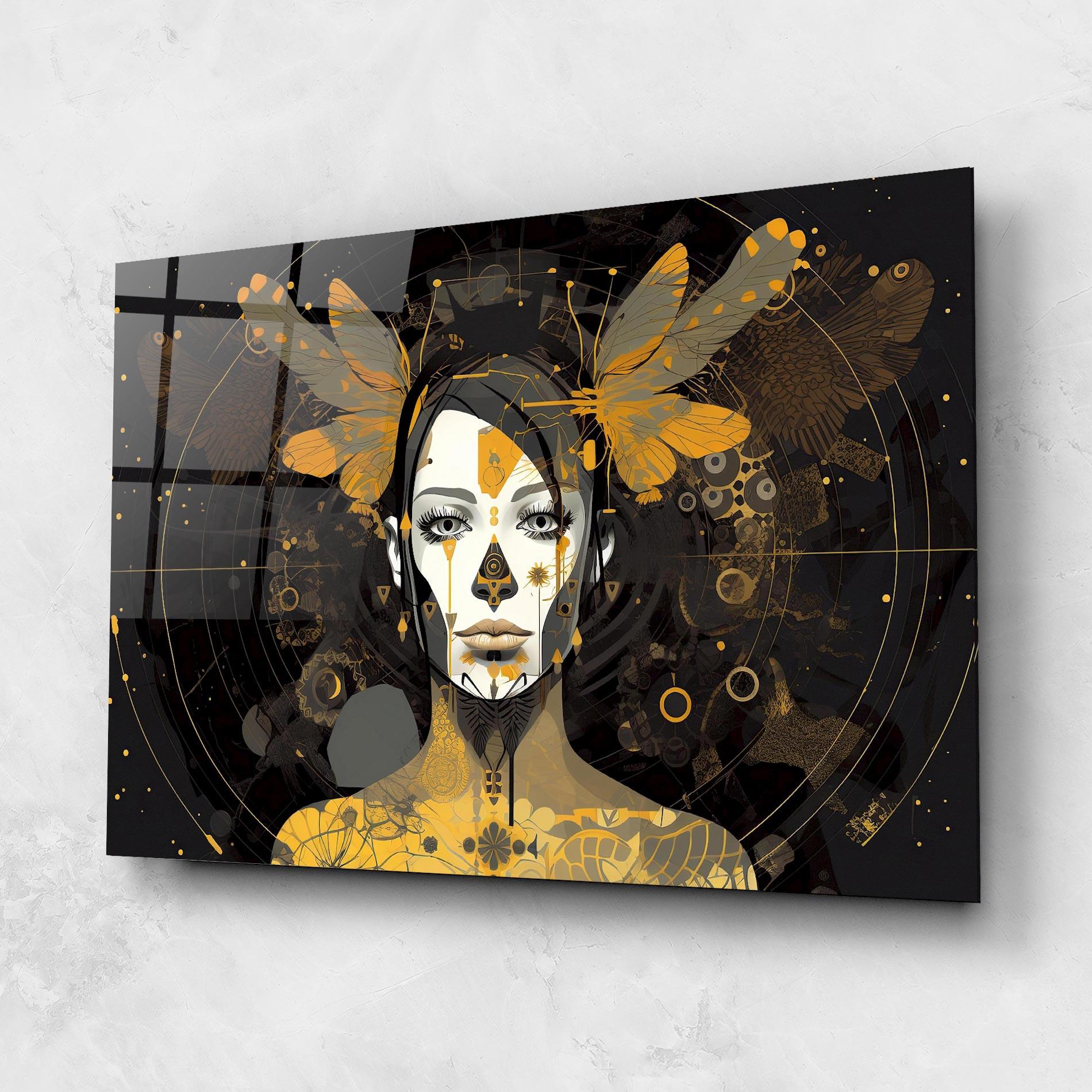 Glasbild Colorful Graphical Artwork mockup 1