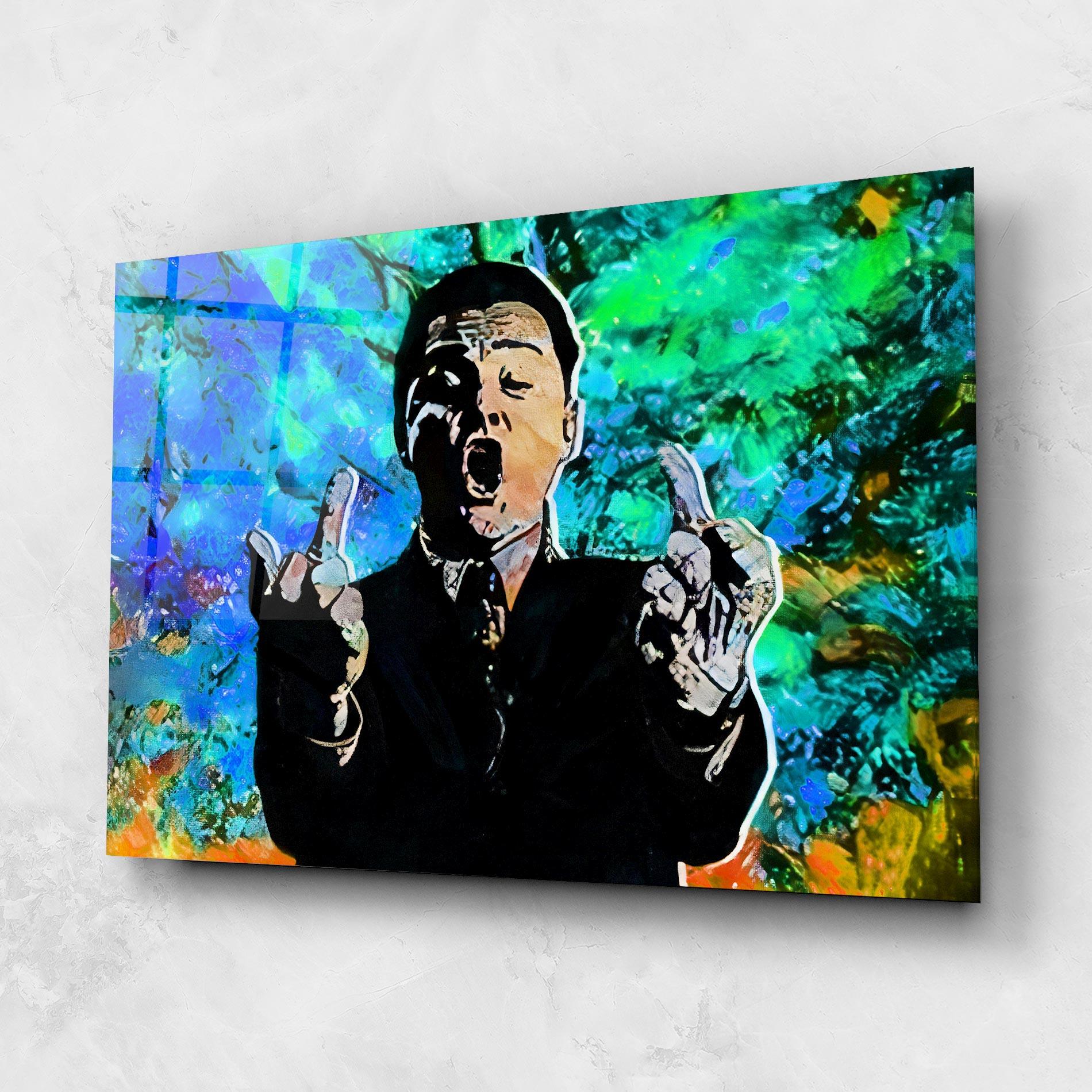 Glasbild Flip The Bird mockup 1