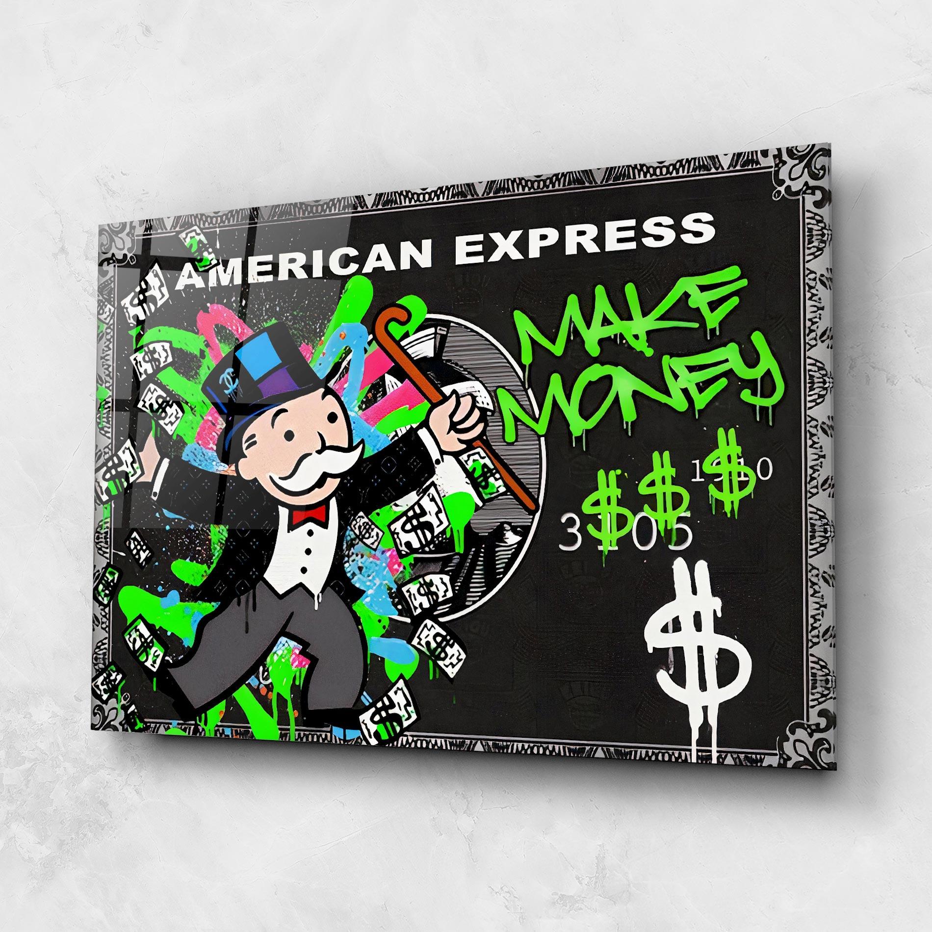 Glasbild Make Money mockup 1