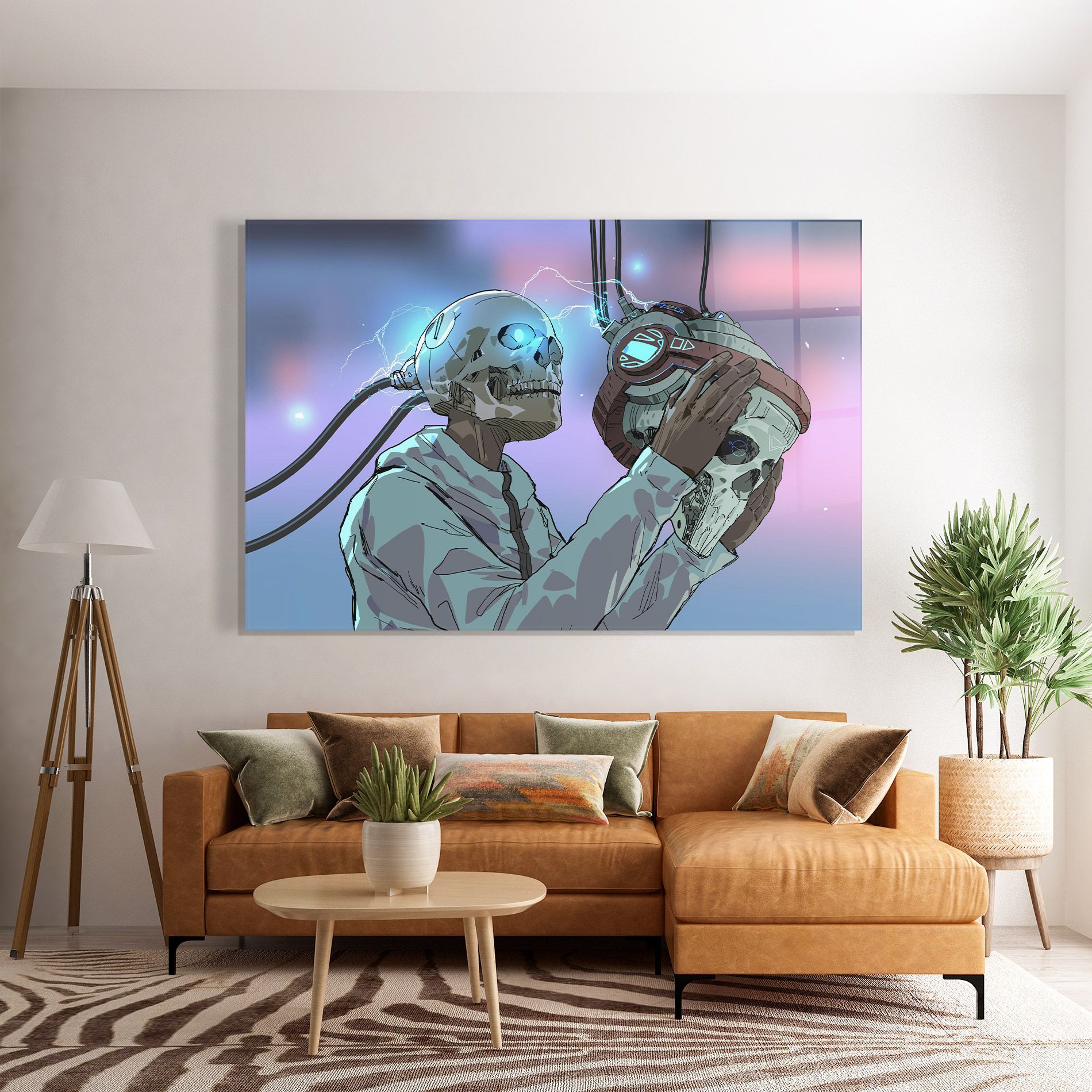 Electric Skull mockup 7