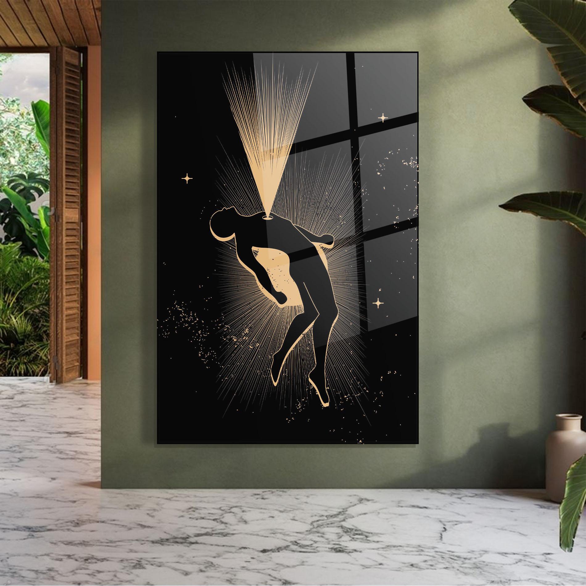 Glasbild Body And Soul mockup 7