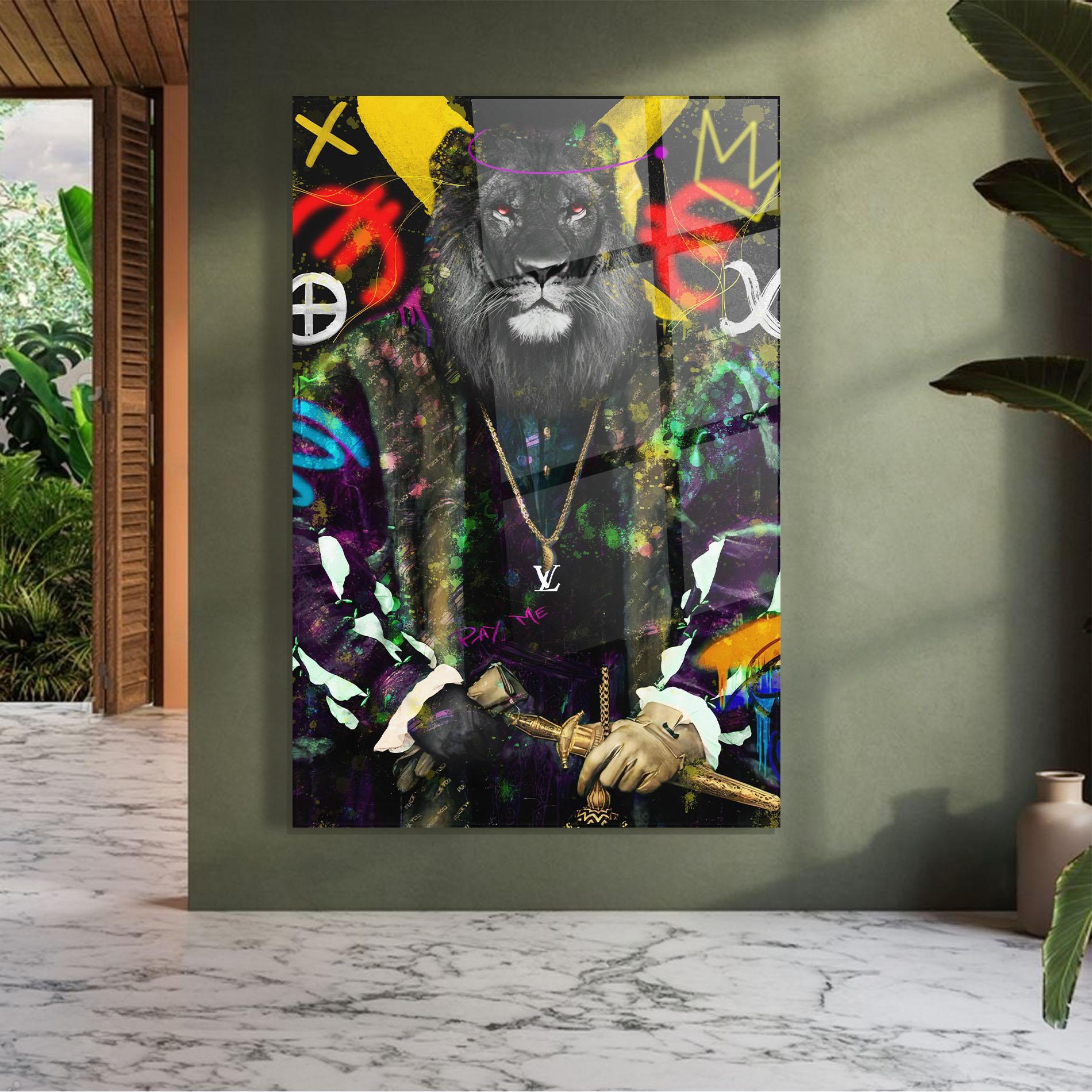 Glasbild Don Lion mockup 7