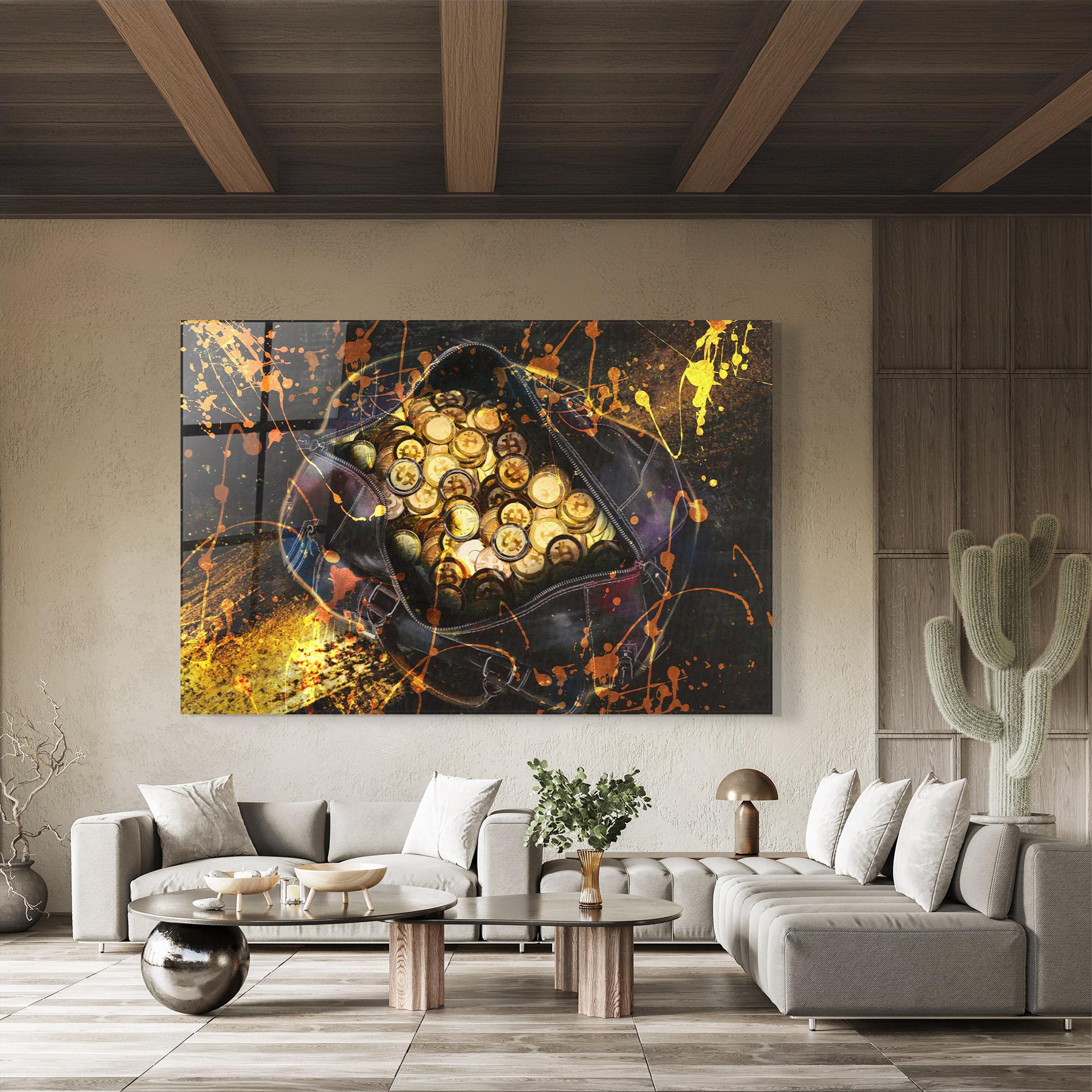 Glasbild Crypto Rich mockup 8