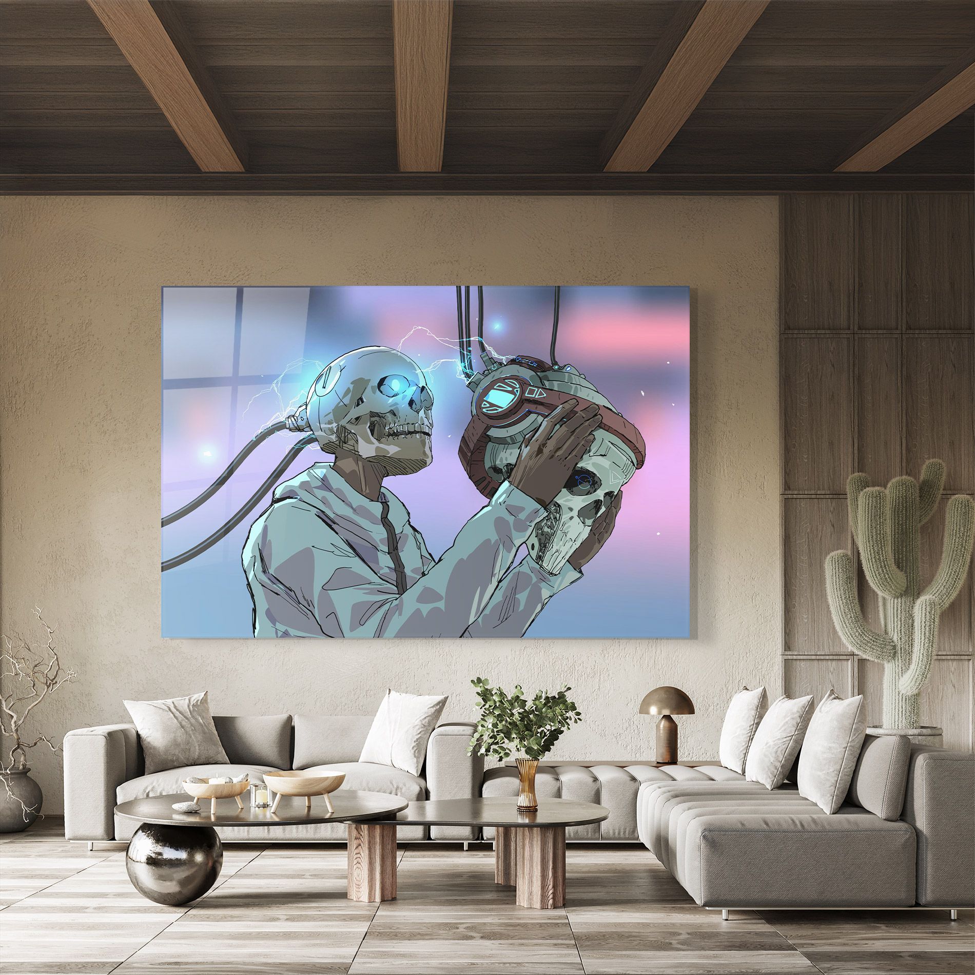 Electric Skull mockup 8