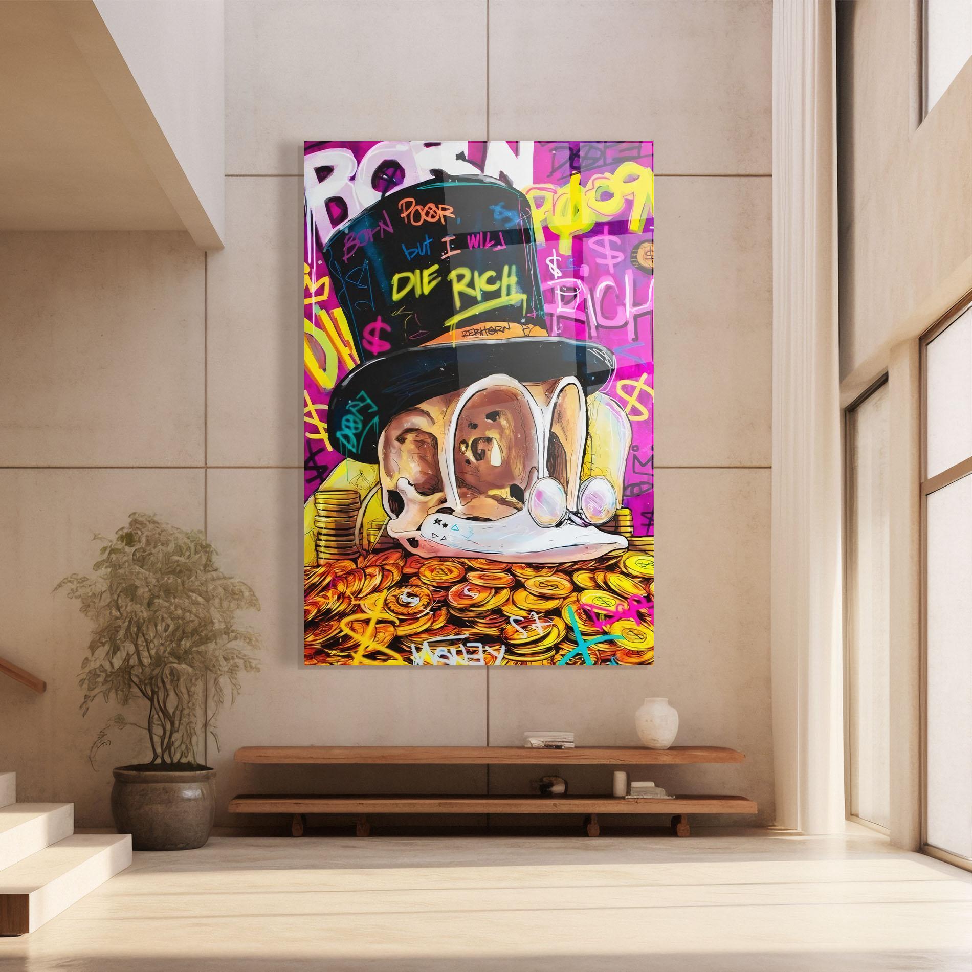 Glasbild Die Rich mockup 8