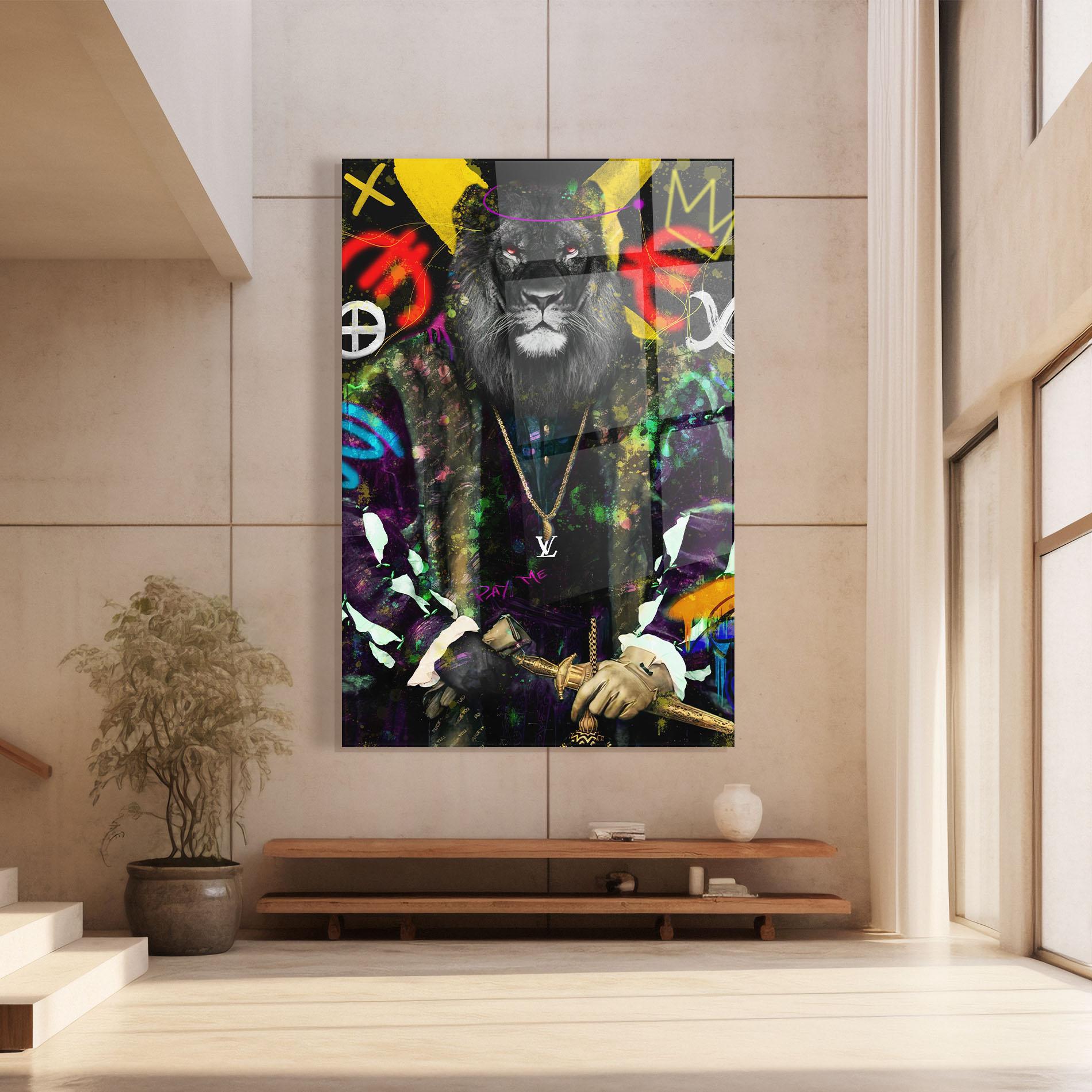 Glasbild Don Lion mockup 8