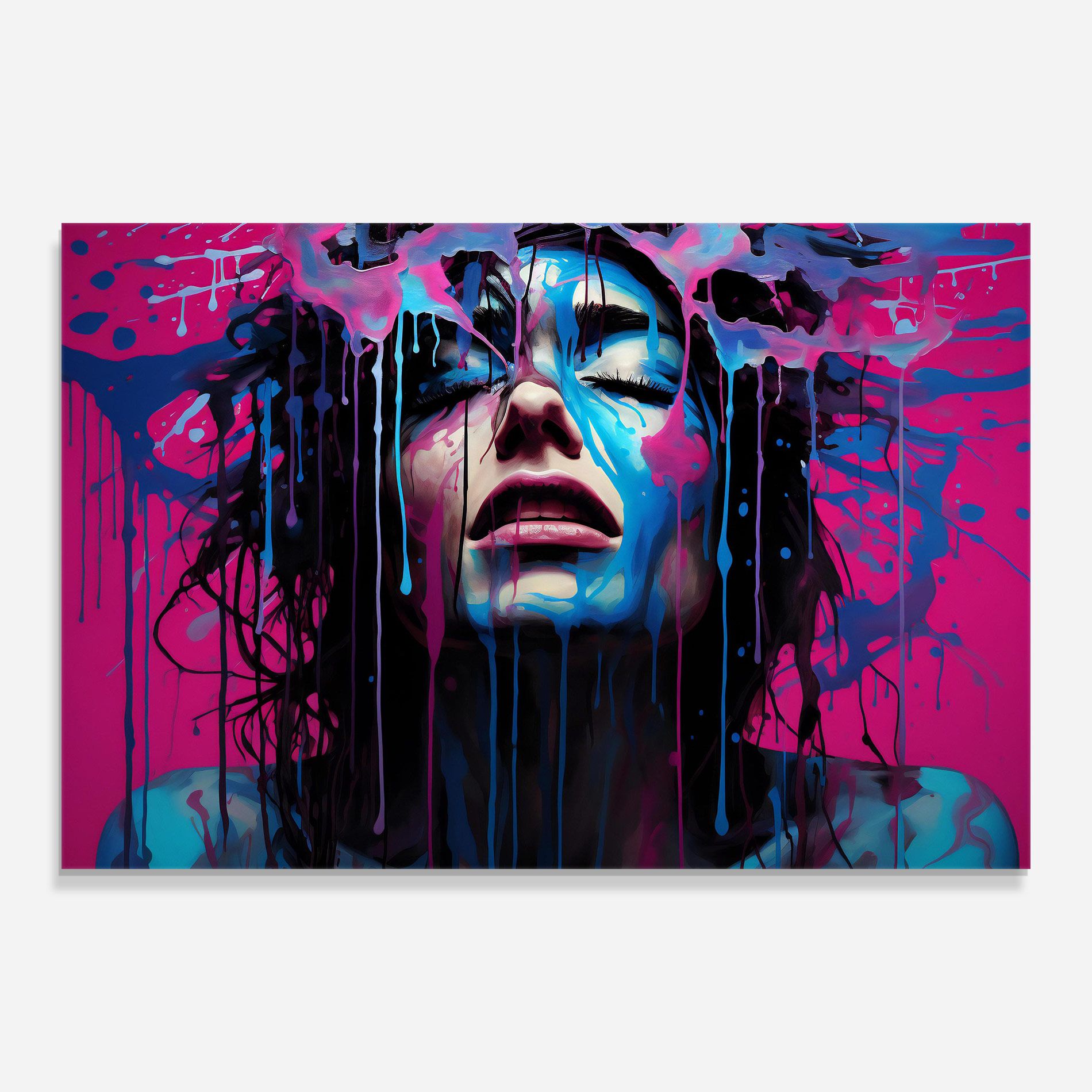 Blue Pink Woman mockup 0