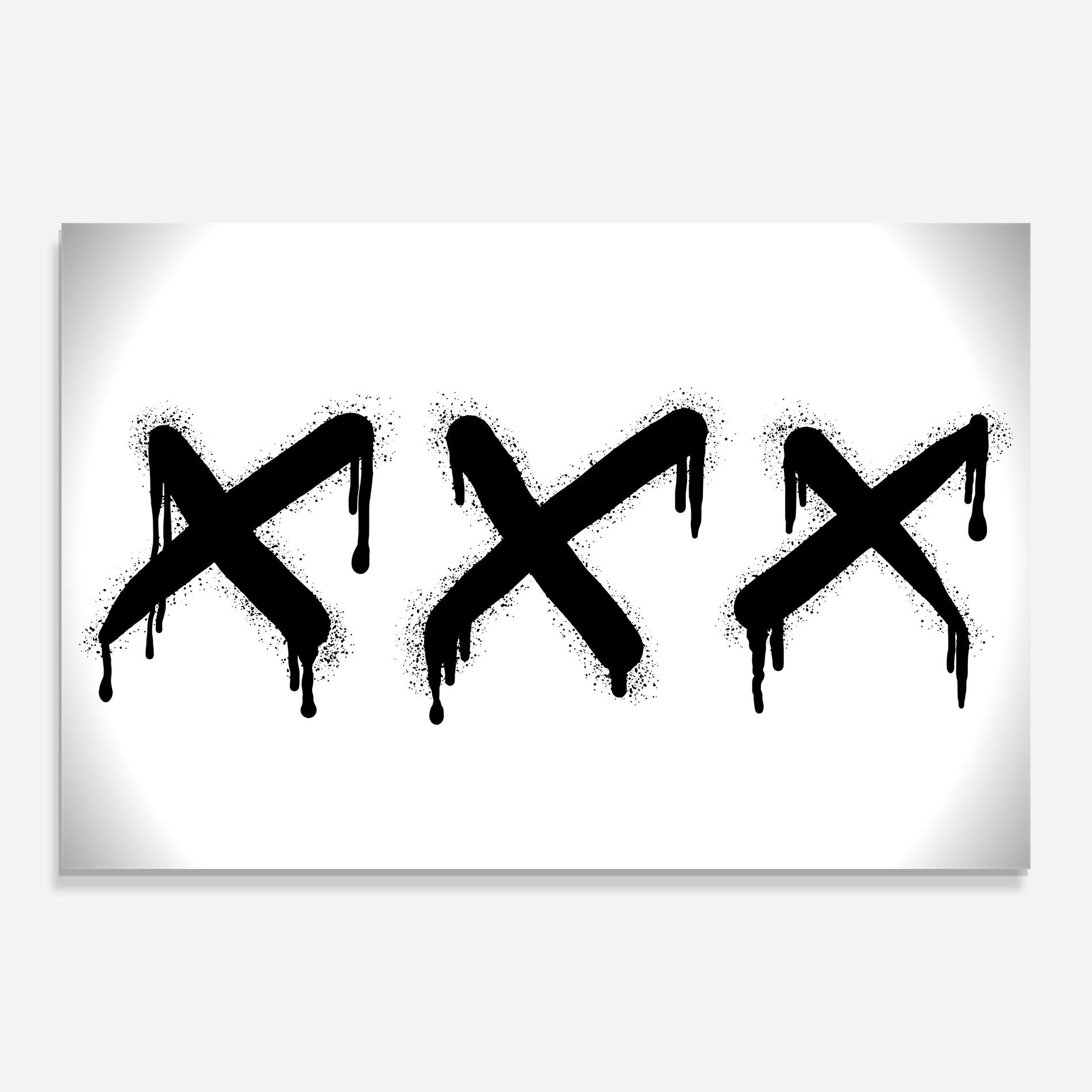 Glasbild Grafiti X Spray mockup 0