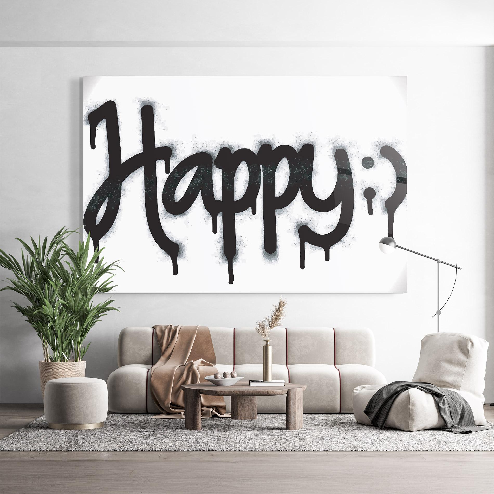 Glasbild Happy Spray mockup 9