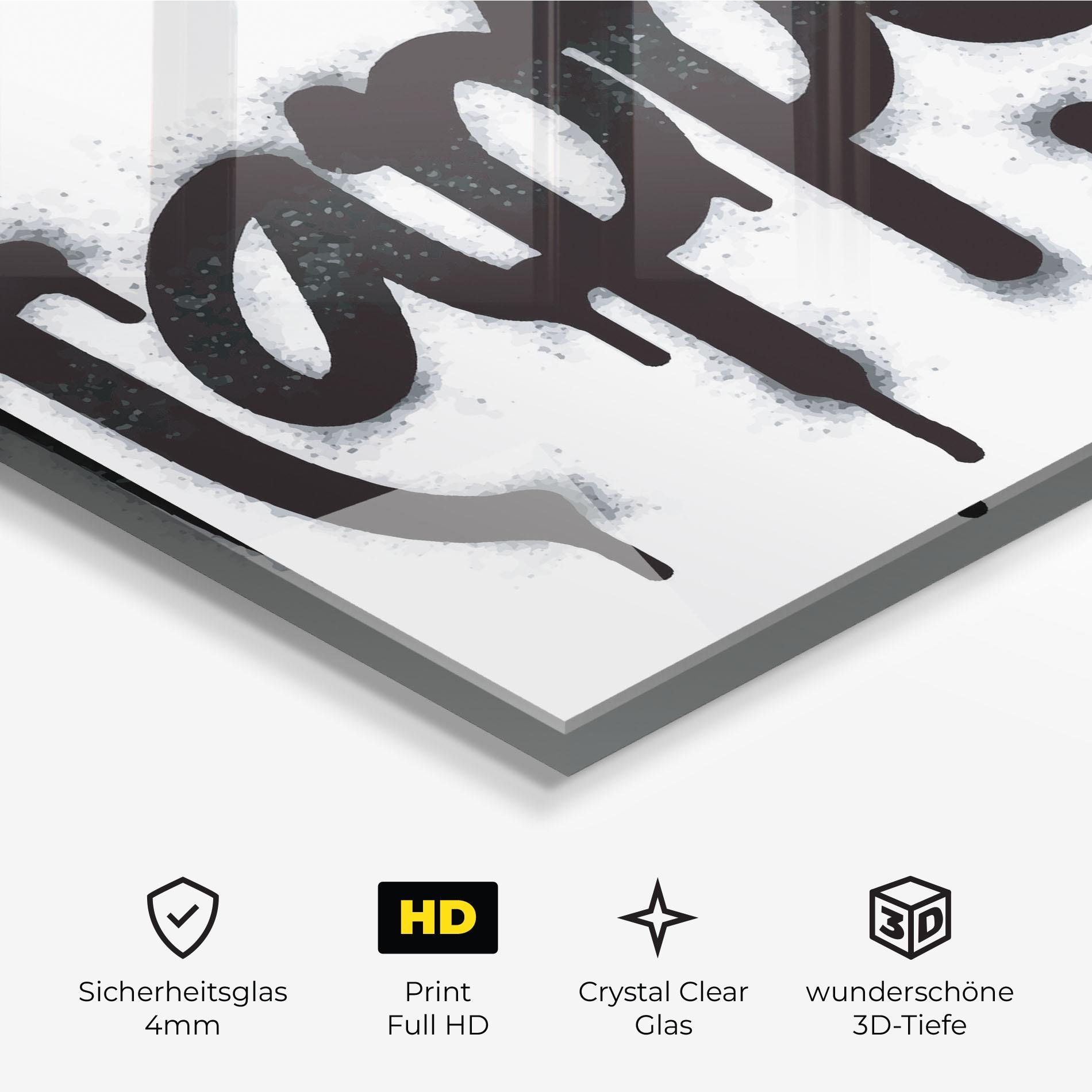 Glasbild Happy Spray mockup 3