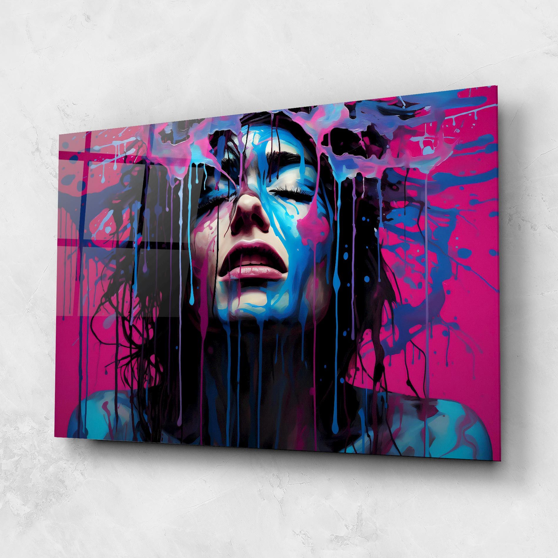 Blue Pink Woman mockup 1