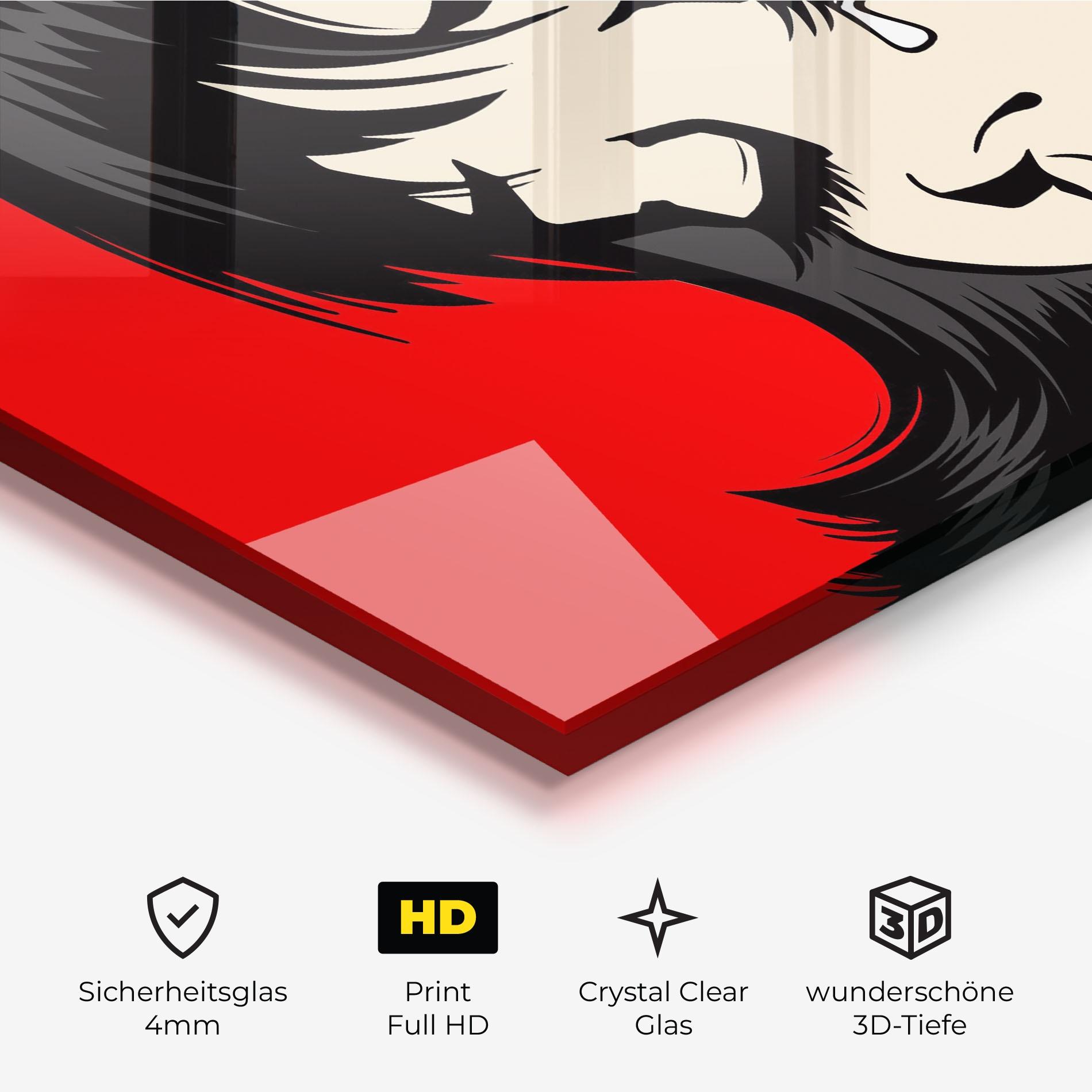 Glasbild Pop Crying mockup 3