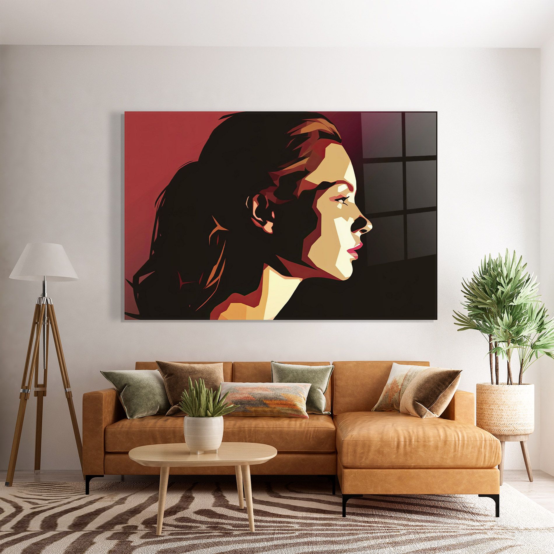 Cream Red Pop Art mockup 7