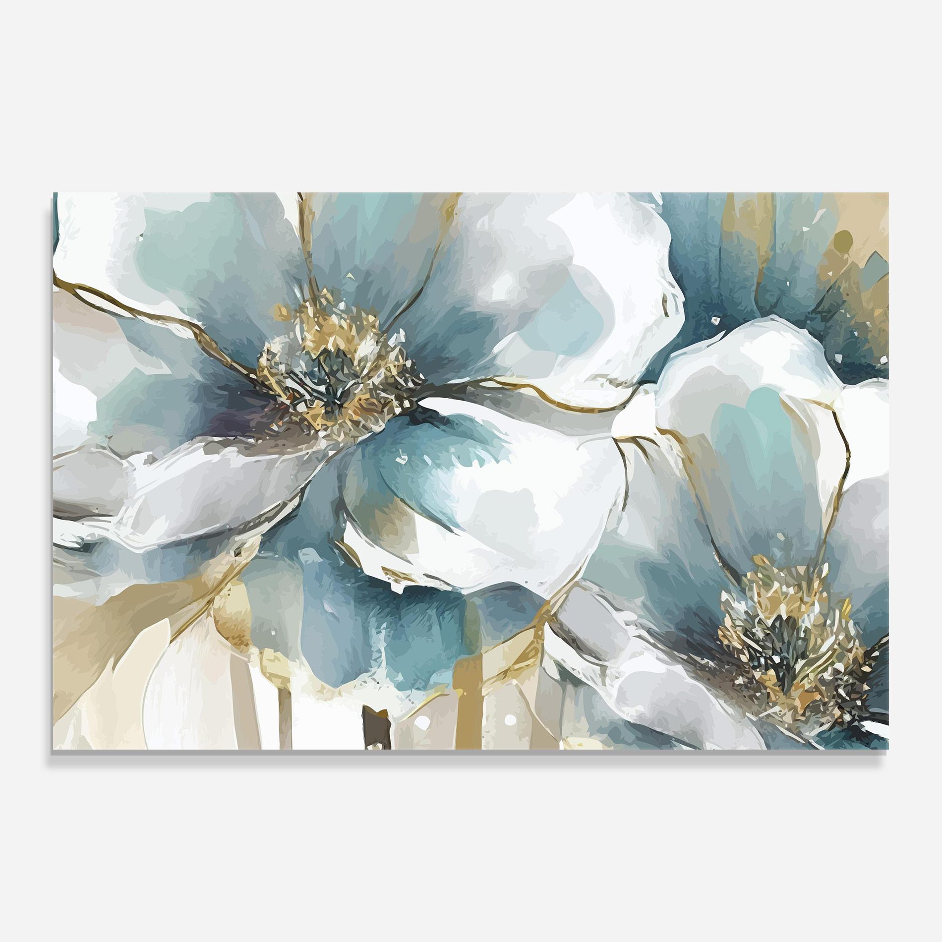 Glasbild Flower Mix Art mockup 0