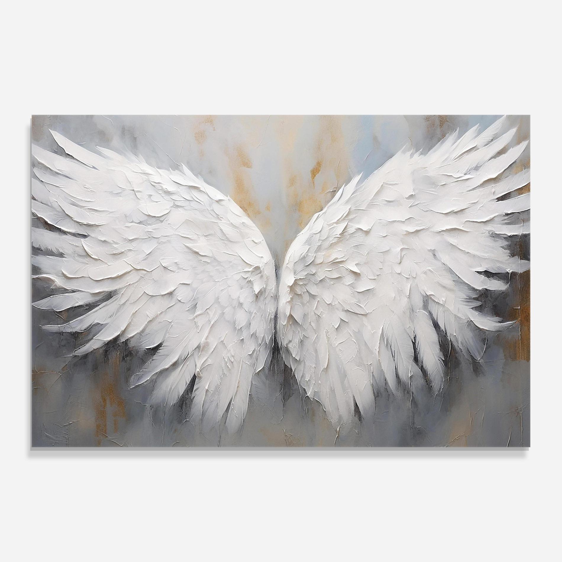 Glasbild Pretty Angel Wings mockup 0