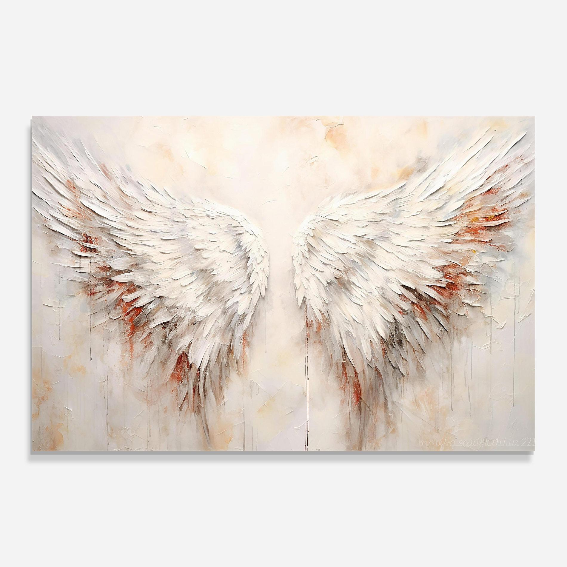 Glasbild White Bloody Wings mockup 0