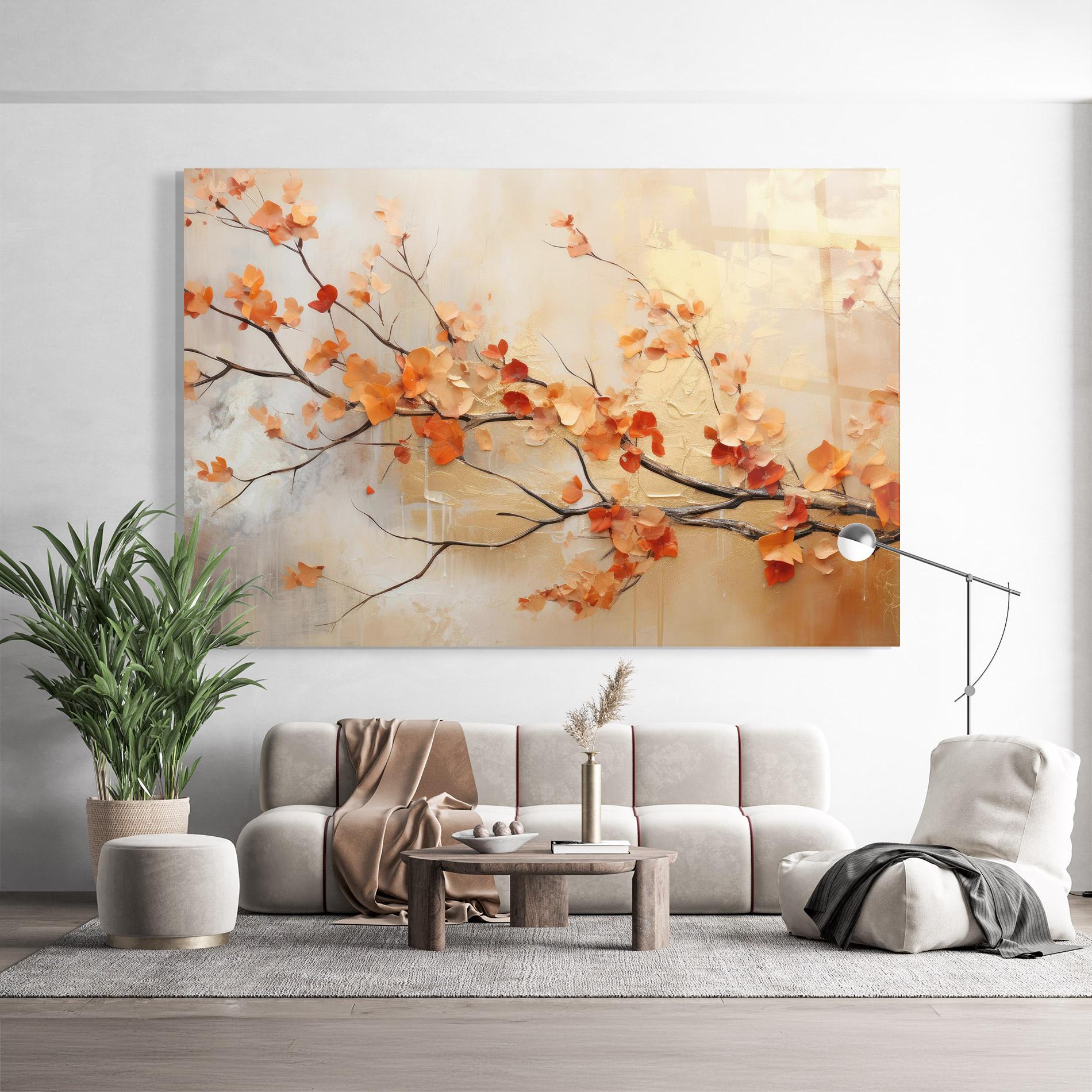 Glasbild Autumn Nature Art mockup 9