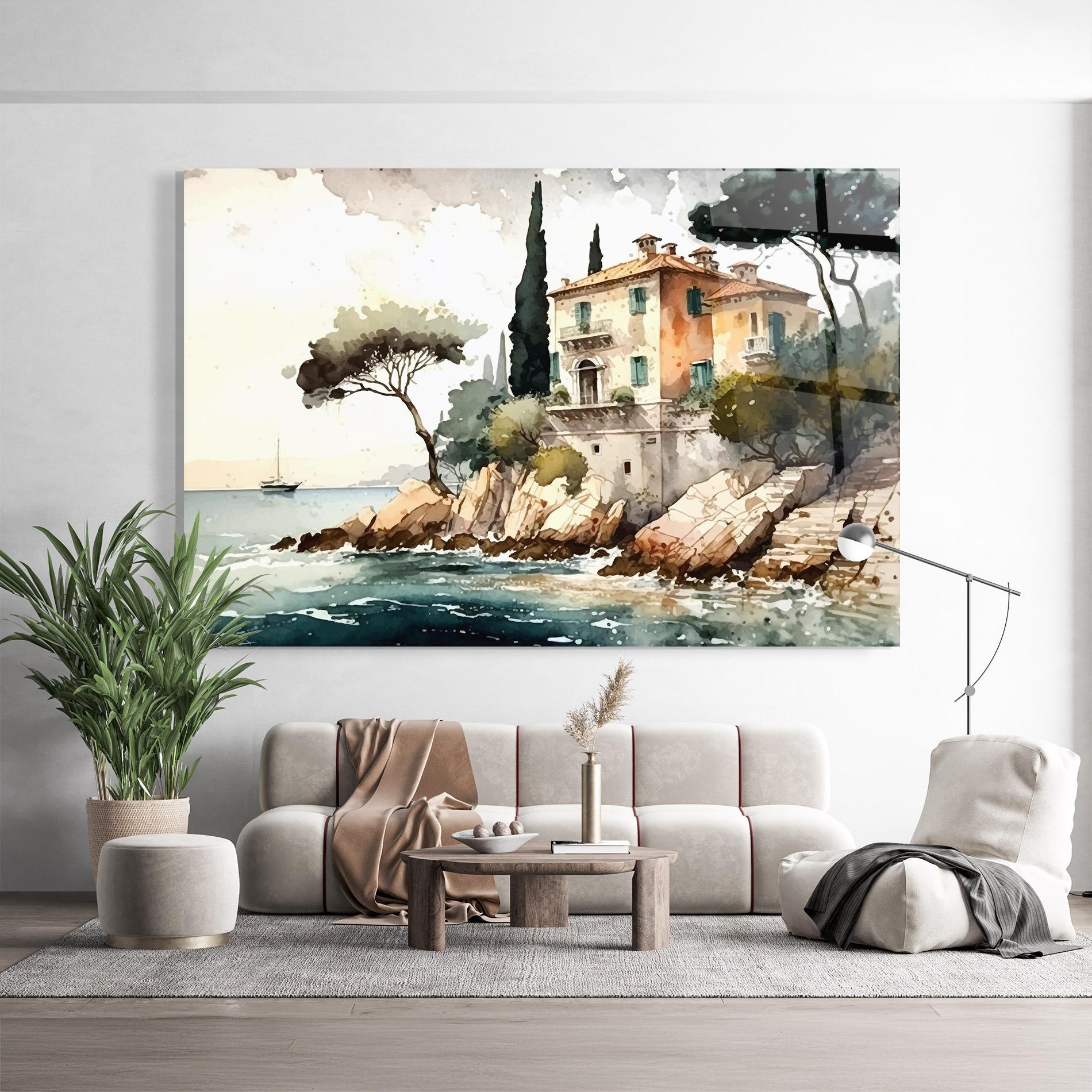 Glasbild Stunning Painting mockup 9