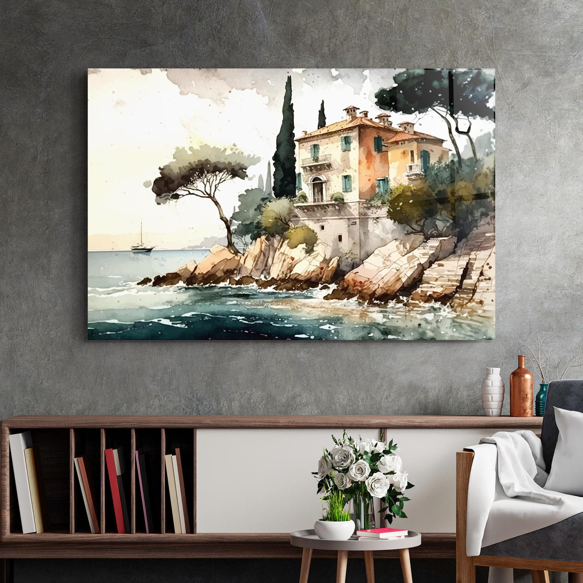 Glasbild Stunning Painting mockup 2
