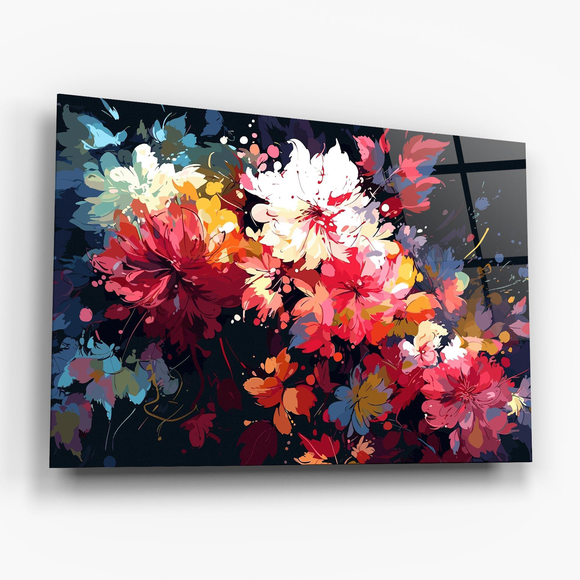 Glasbild Flower Art Texture mockup 6