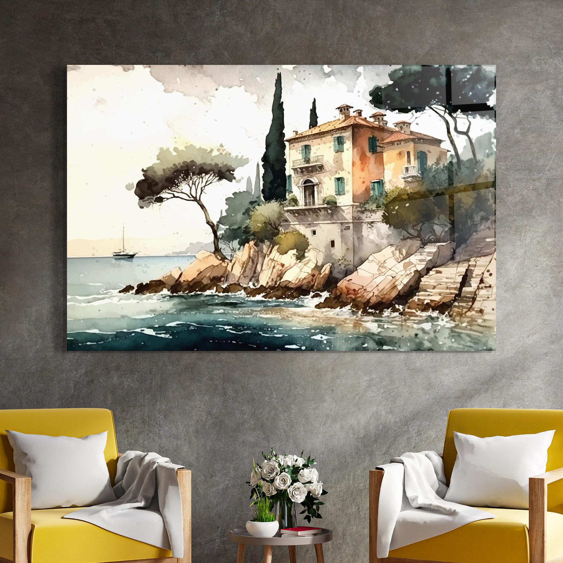 Glasbild Stunning Painting mockup 4