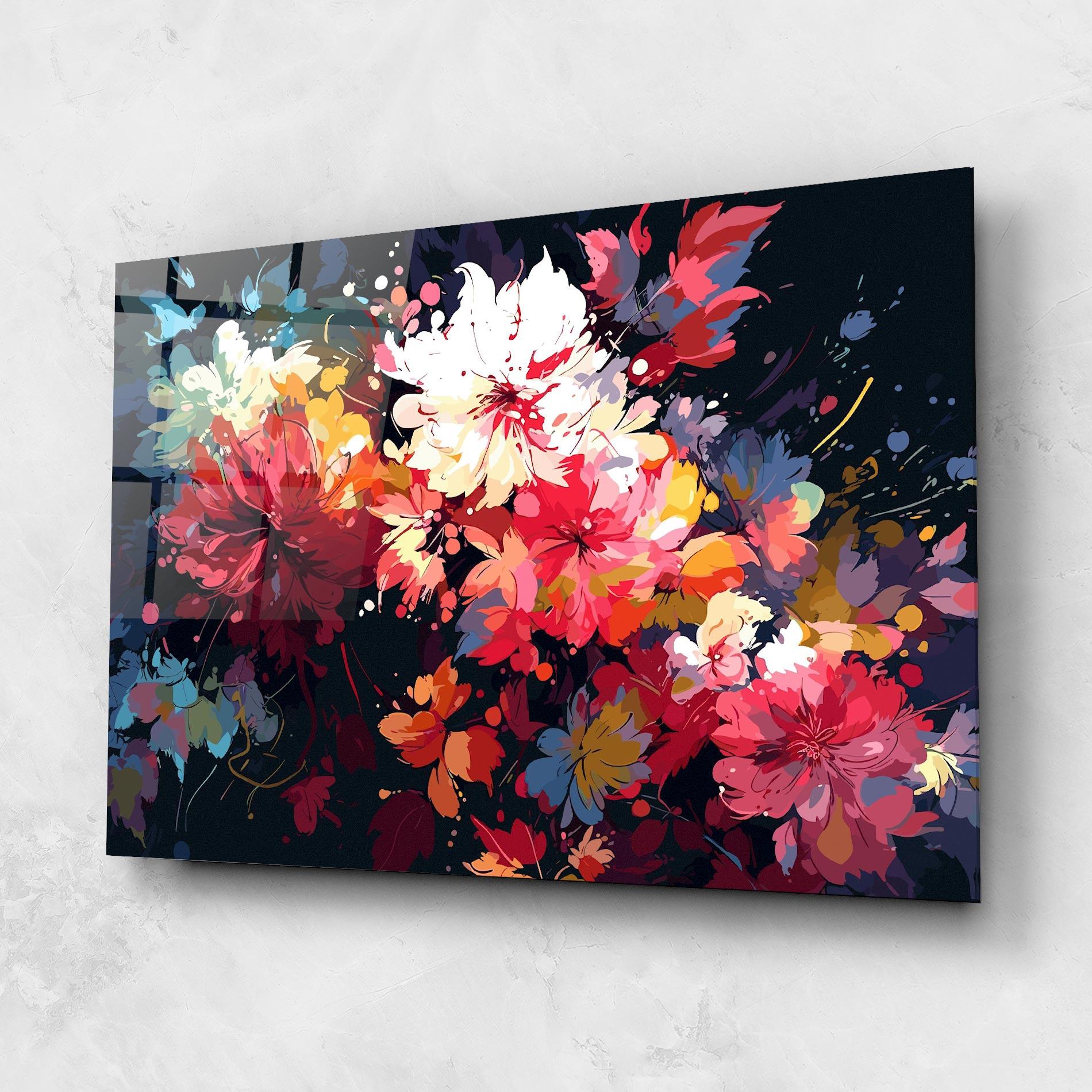 Glasbild Flower Art Texture mockup 1