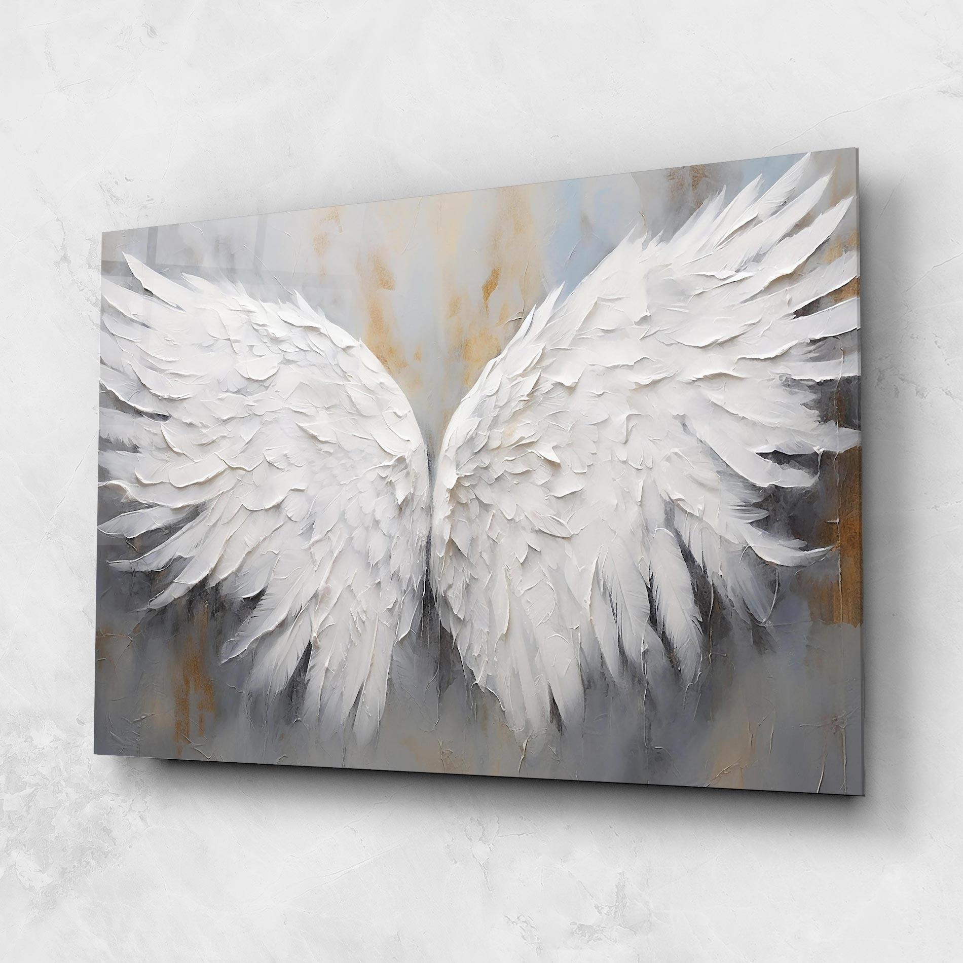 Glasbild Pretty Angel Wings mockup 1
