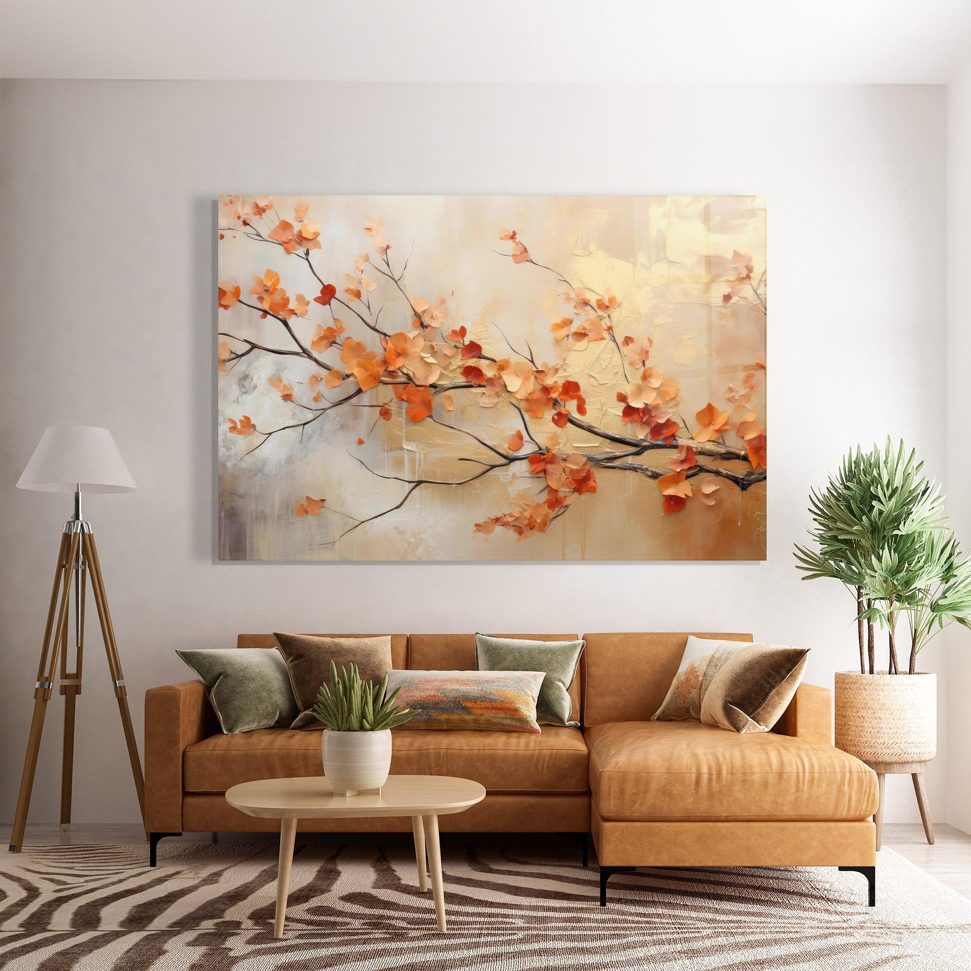 Glasbild Autumn Nature Art mockup 7