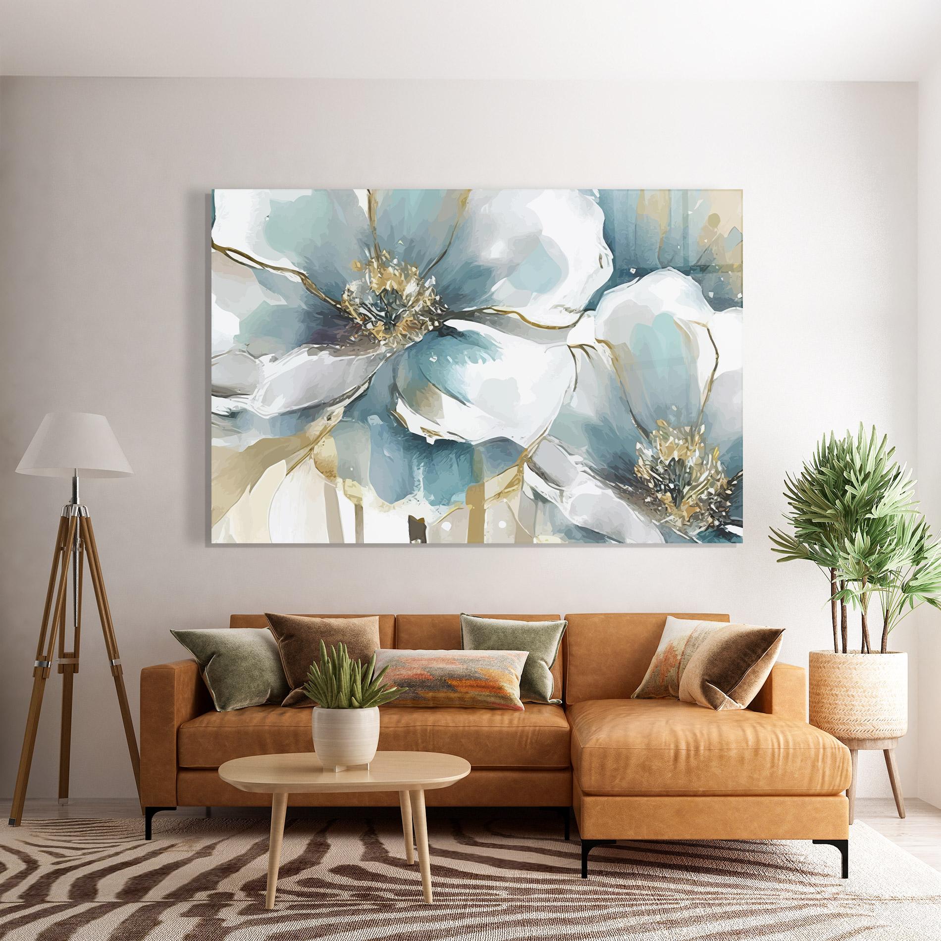 Glasbild Flower Mix Art mockup 7