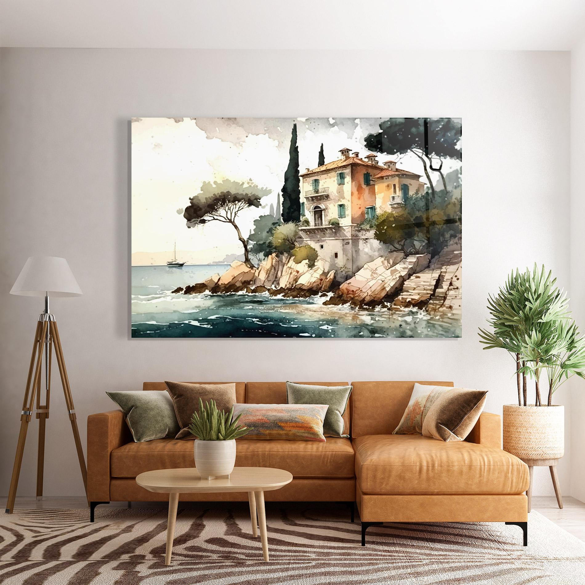Glasbild Stunning Painting mockup 7