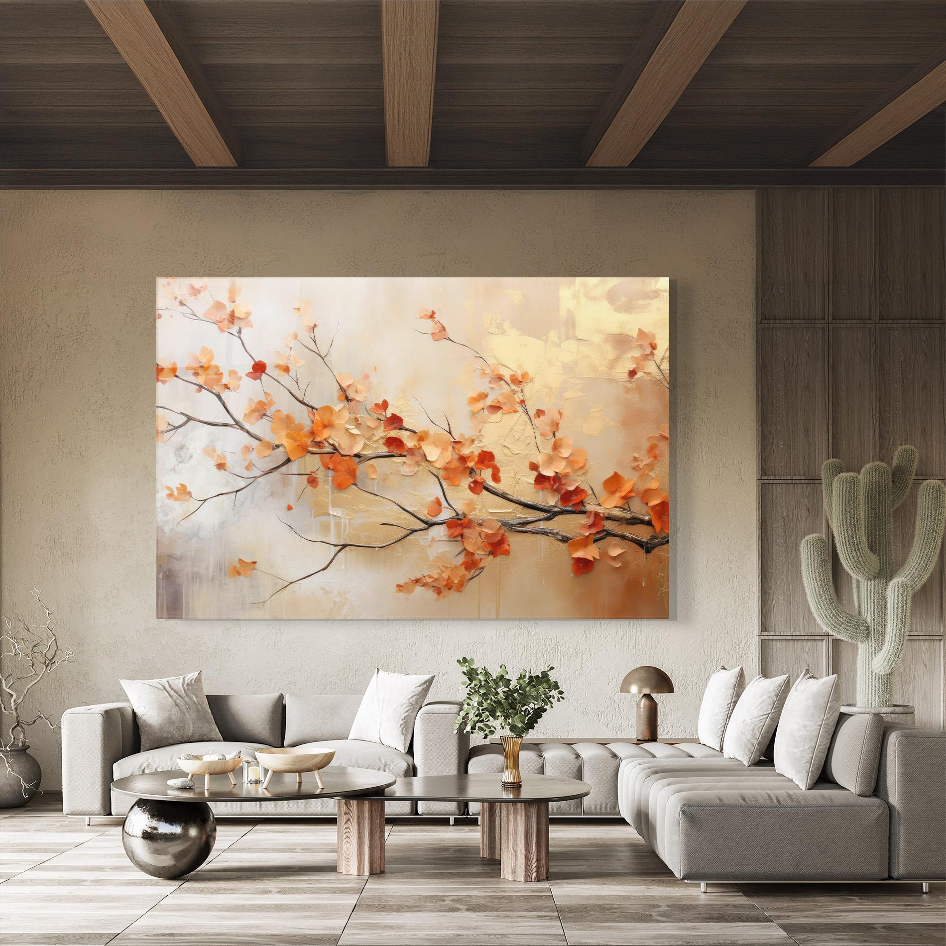 Glasbild Autumn Nature Art mockup 8