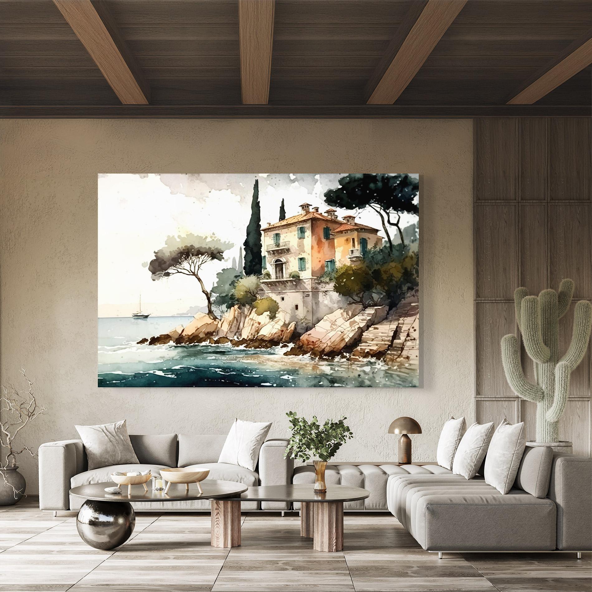 Glasbild Stunning Painting mockup 8