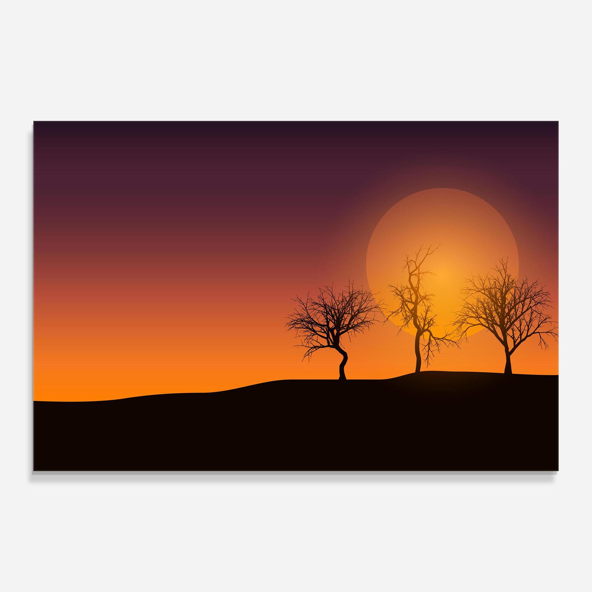 Glasbild African Sunset mockup 0