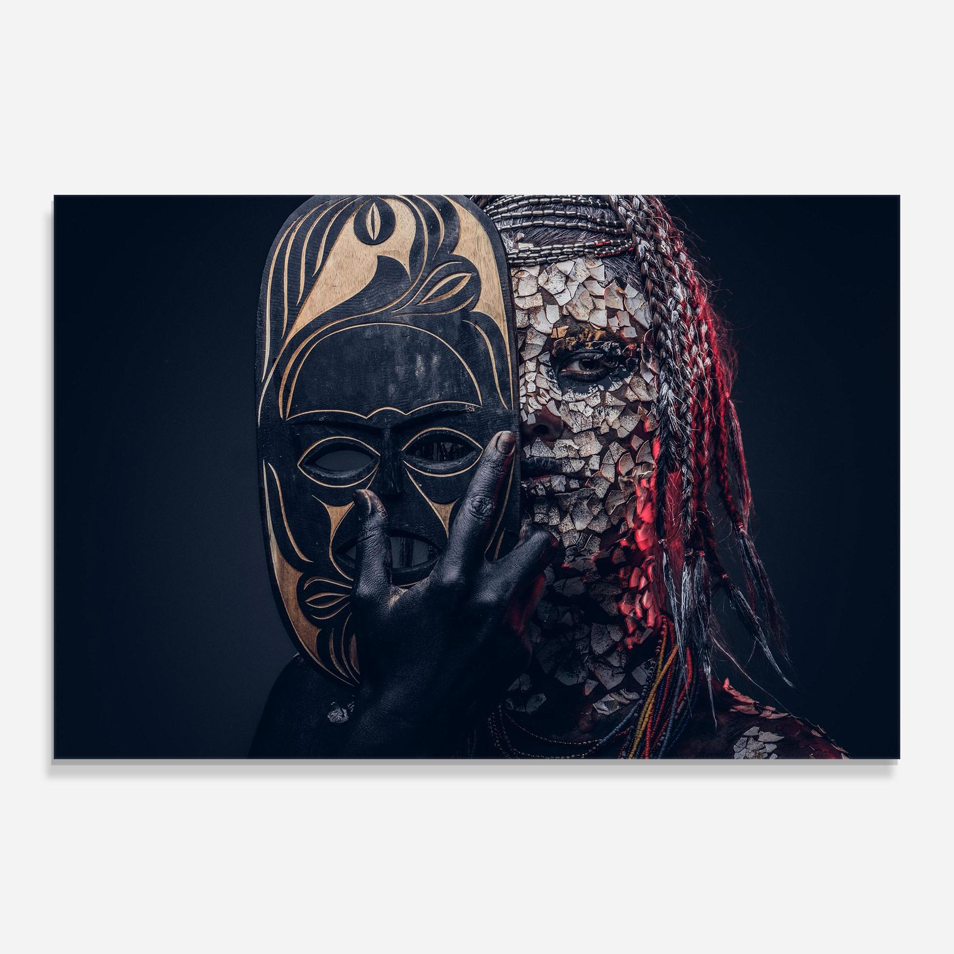 Glasbild African Tribe Costume mockup 0