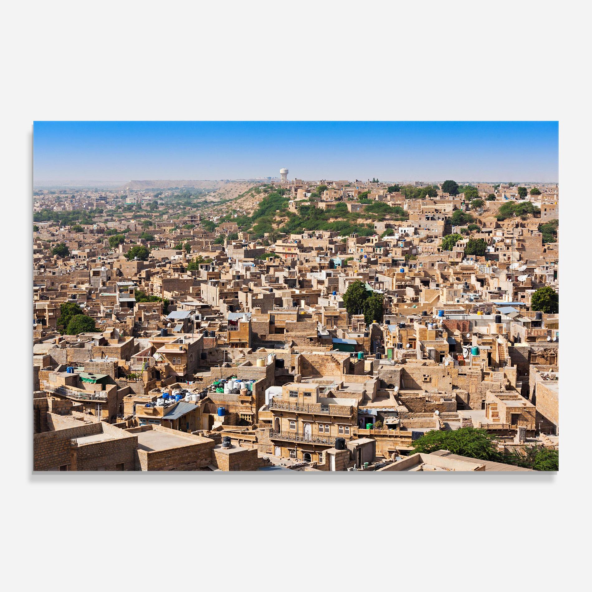 Glasbild Jaisalmer Panorama View mockup 0