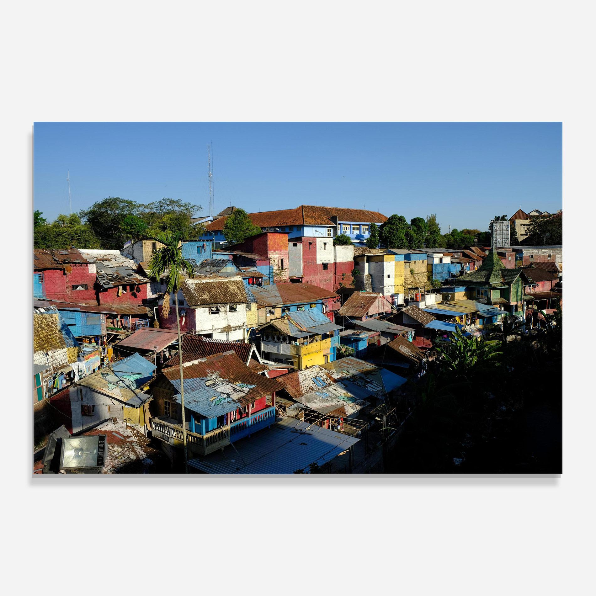 Glasbild Slum Building mockup 0