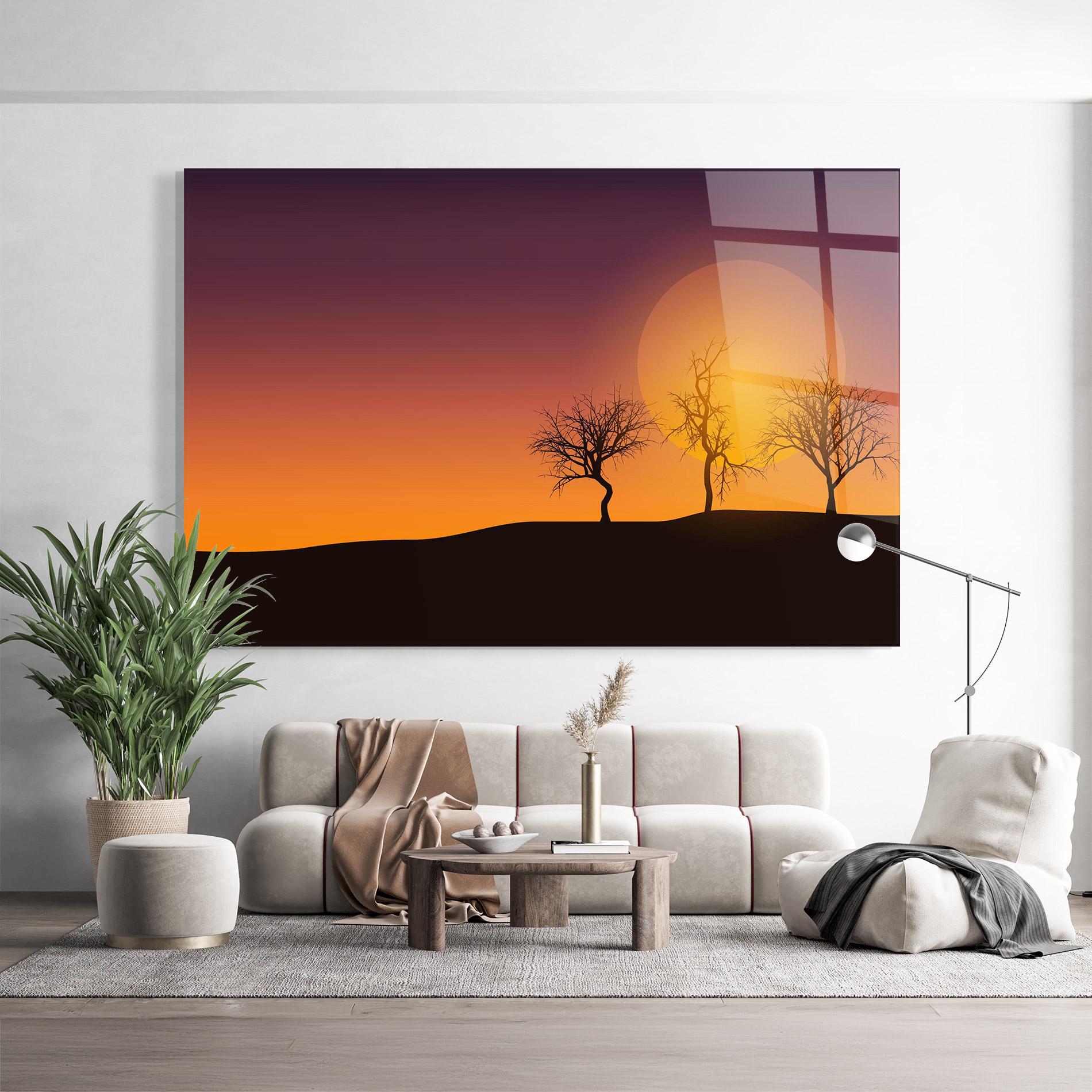 Glasbild African Sunset mockup 9