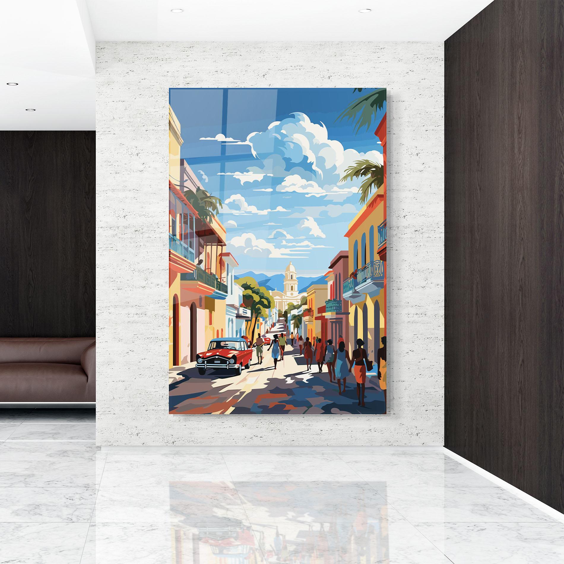 Glasbild African Street mockup 9