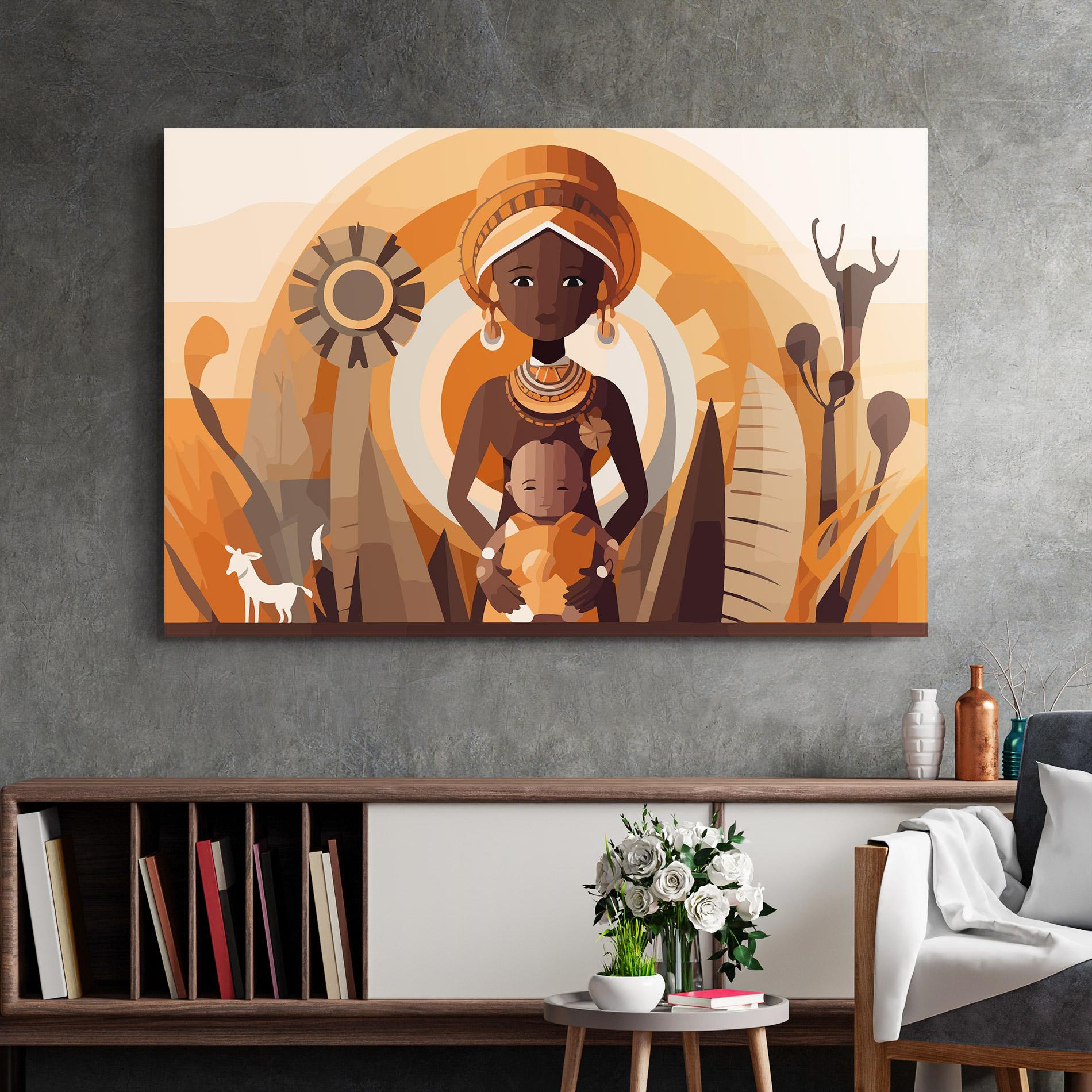 Glasbild African Baby mockup 2