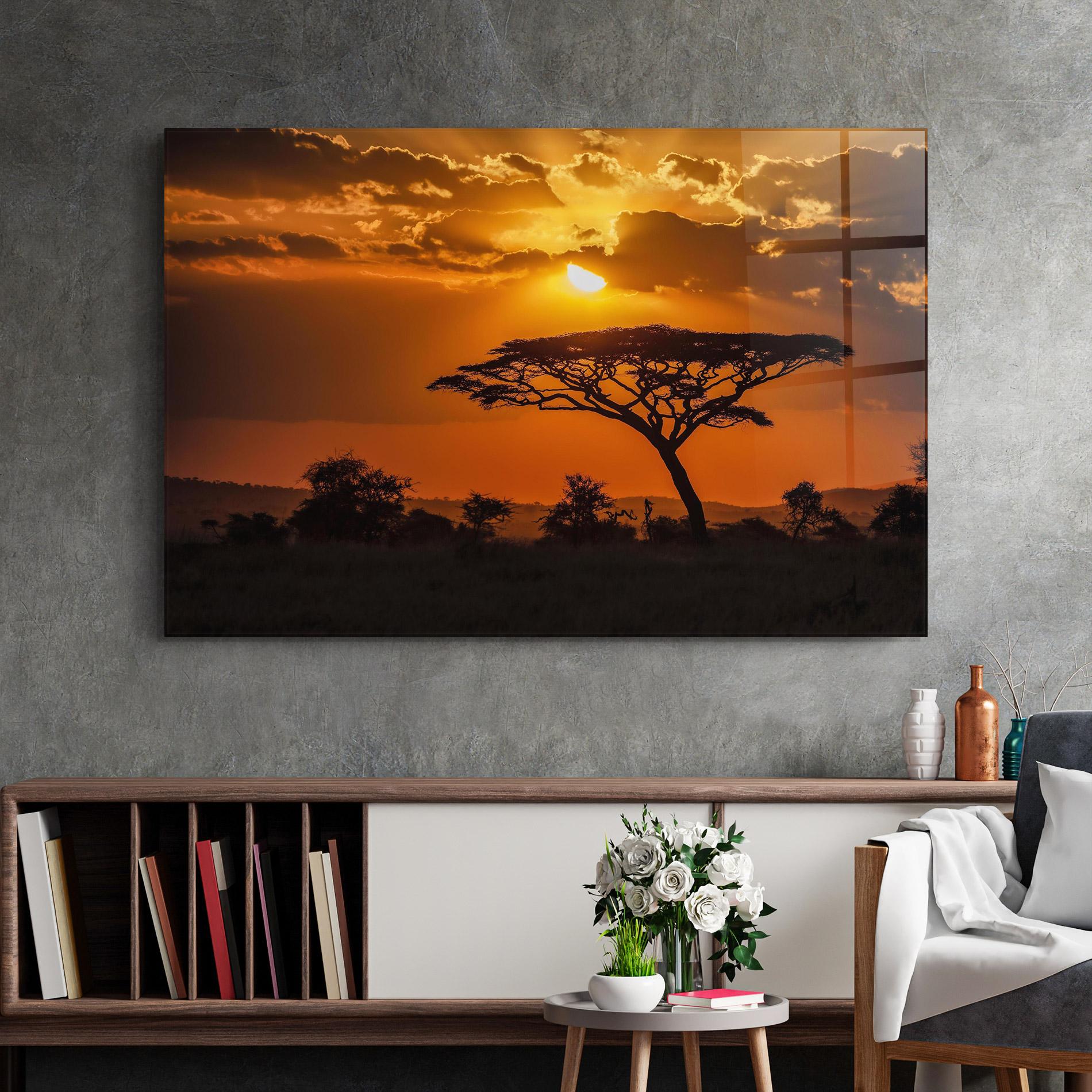 Glasbild Mesmerizing View mockup 2