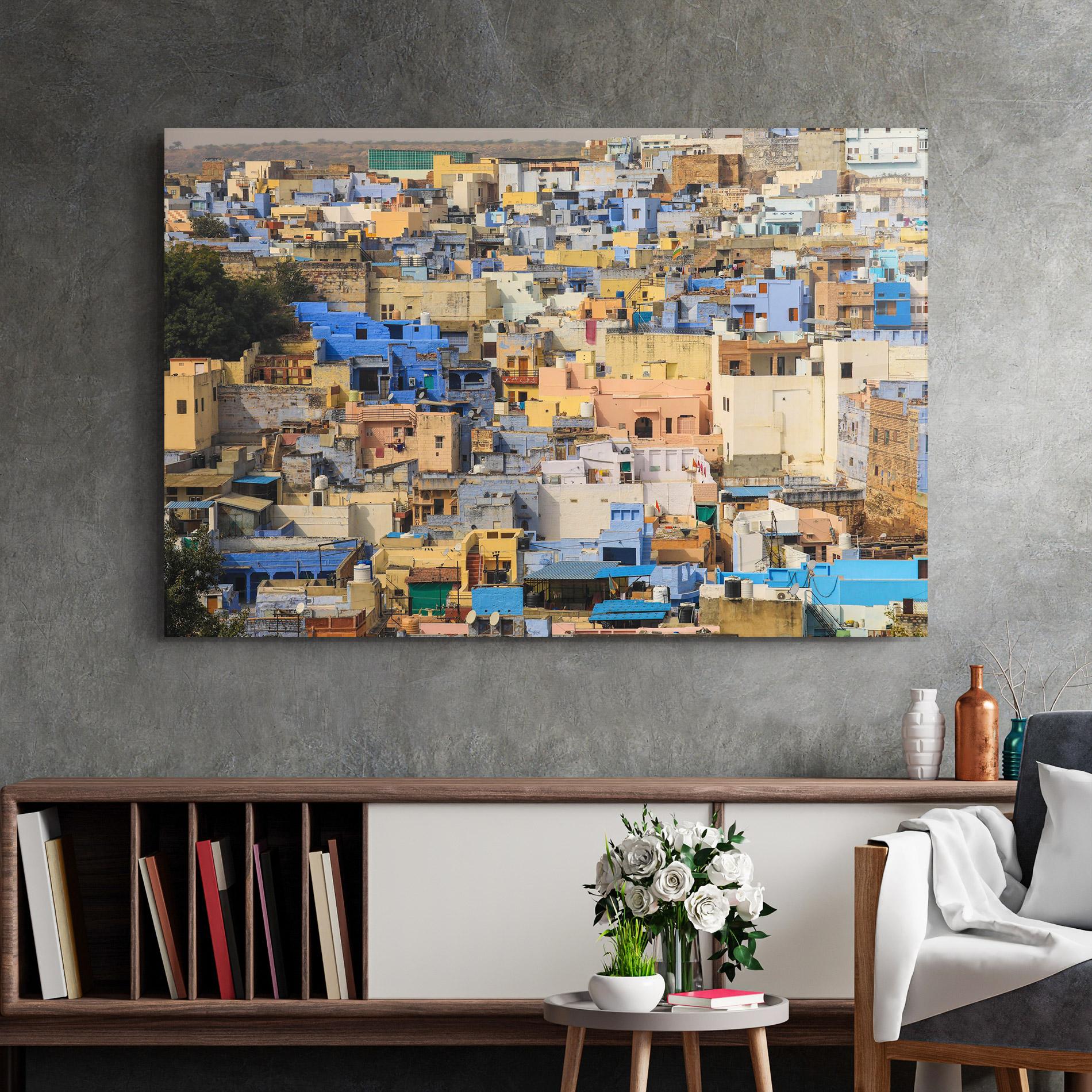 Glasbild Rajasthan View India mockup 2