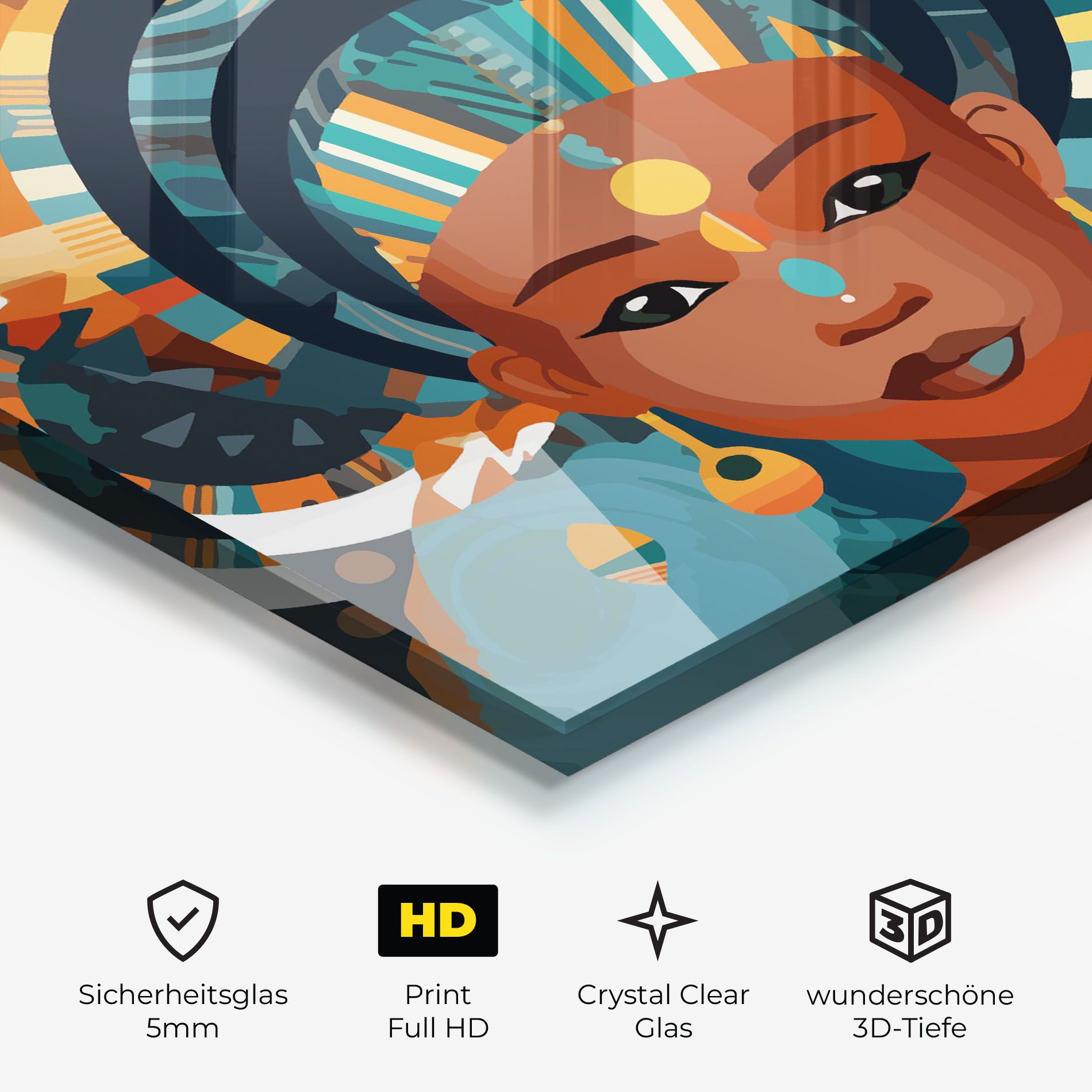 African Colorful Child mockup 3