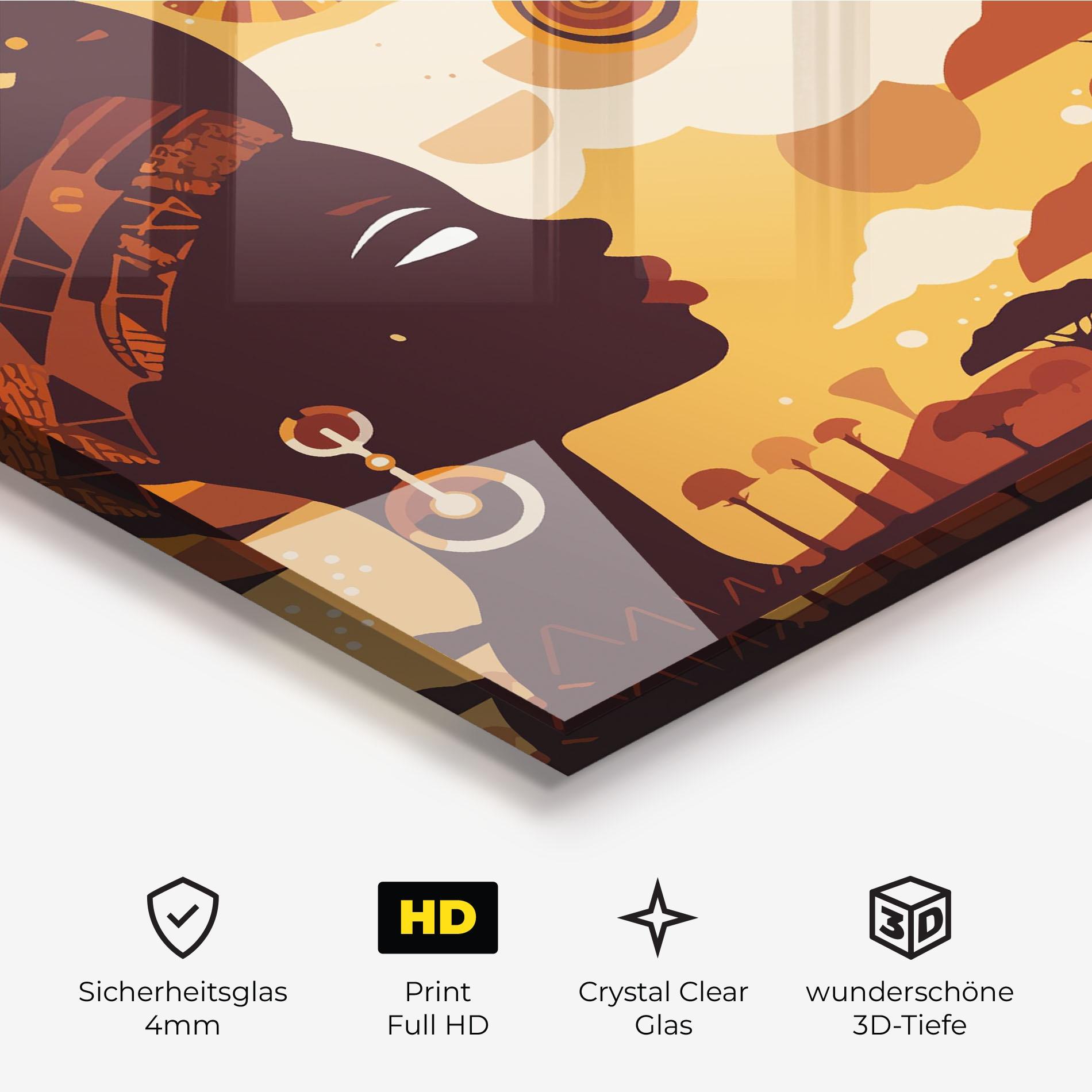 Glasbild African Art mockup 3