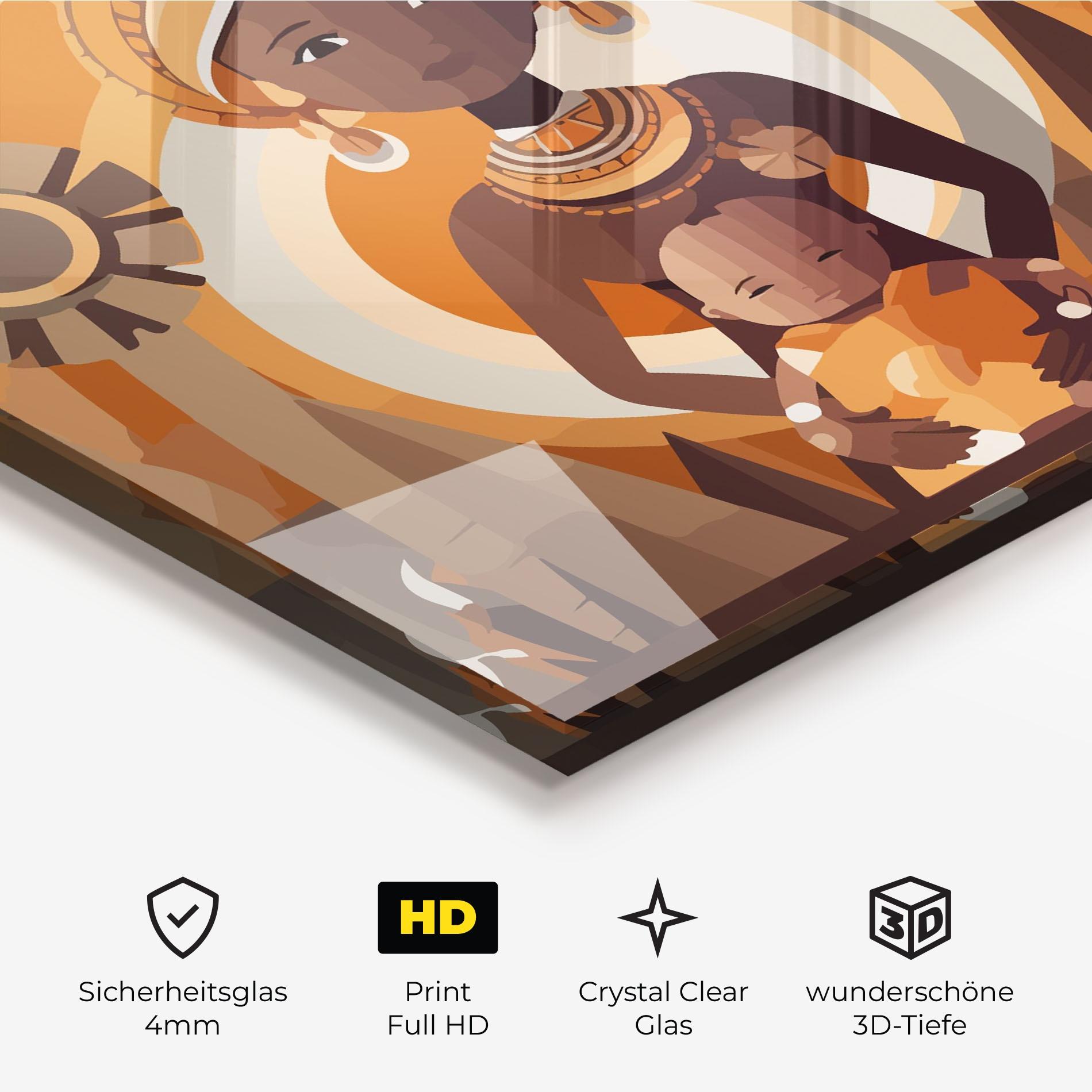 Glasbild African Baby mockup 3