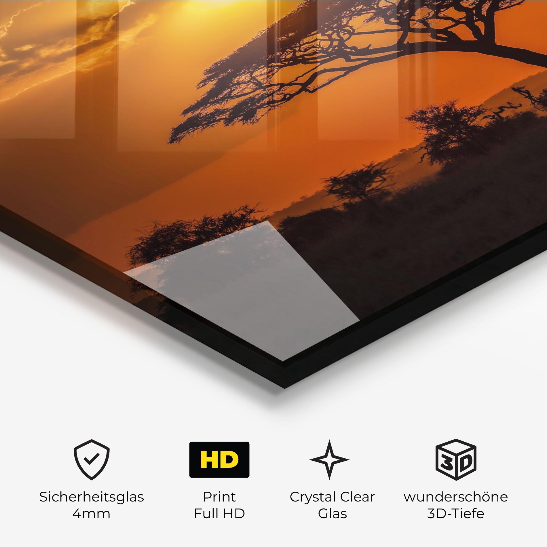 Glasbild Mesmerizing View mockup 3