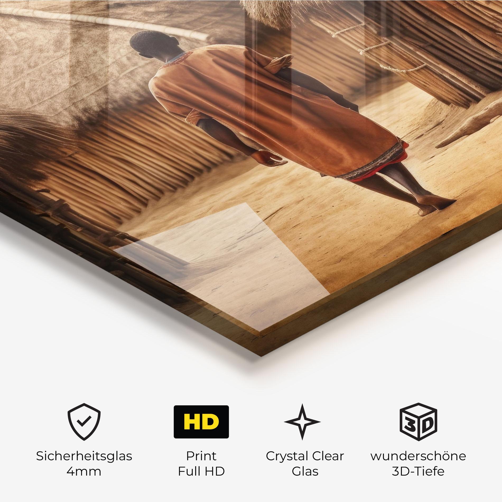 Glasbild Native Strong Man mockup 3