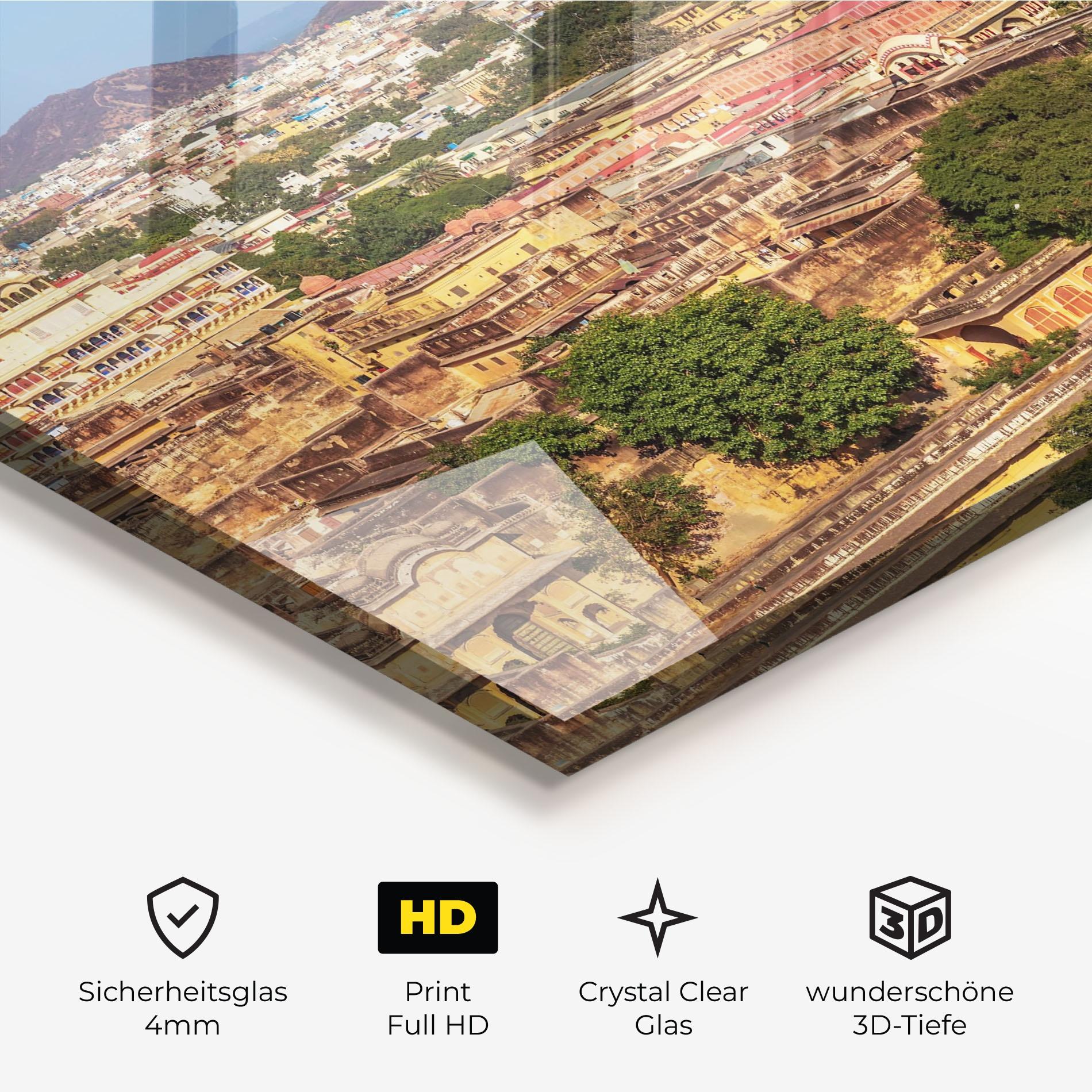 Glasbild Pink City Jaipur mockup 3
