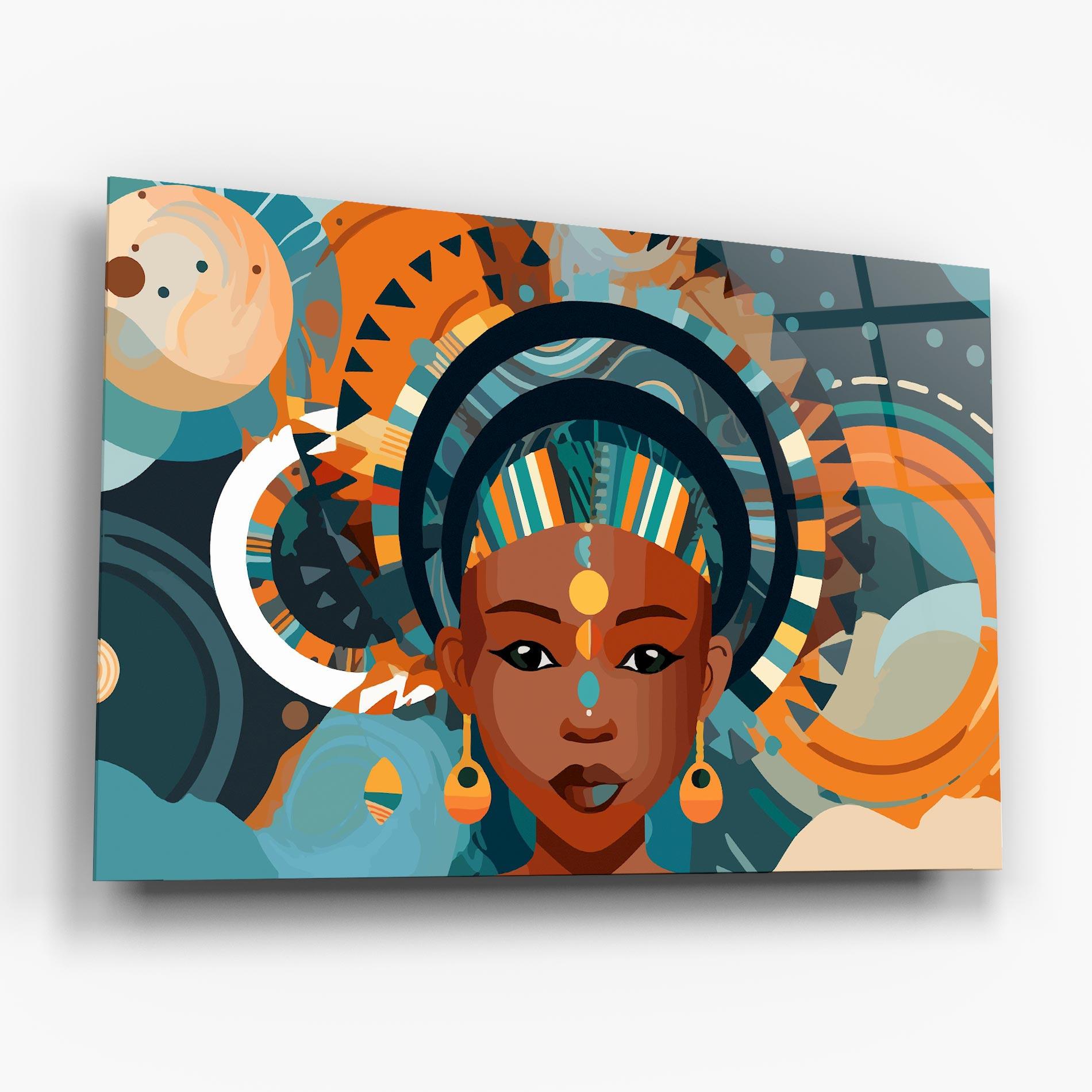 Glasbild African Colorful Child mockup 6