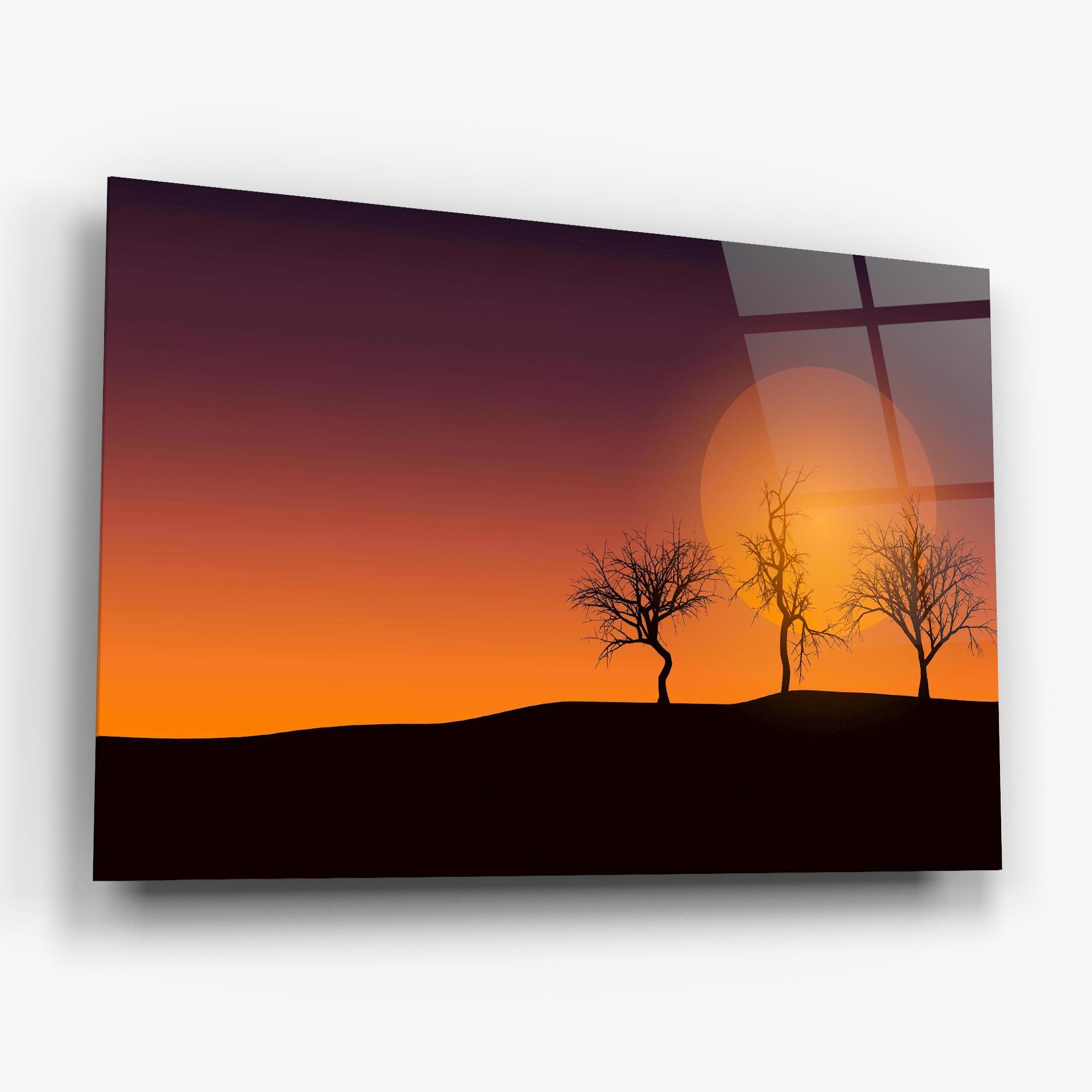 Glasbild African Sunset mockup 6